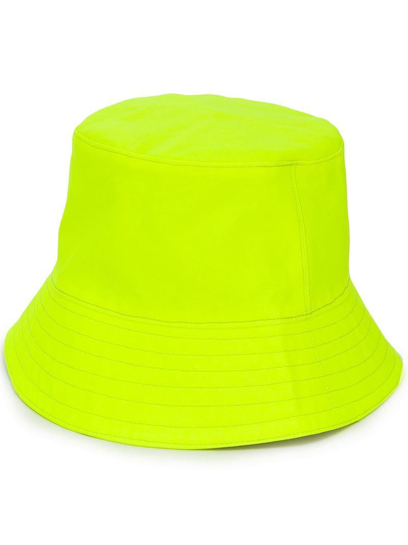 Manokhi Neon Bucket Hat in Yellow Lyst