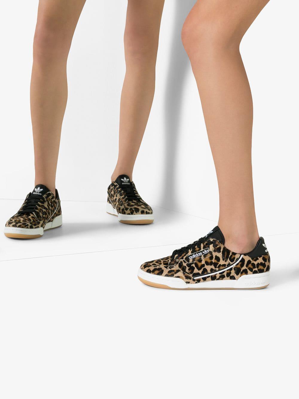 adidas leopard print continental