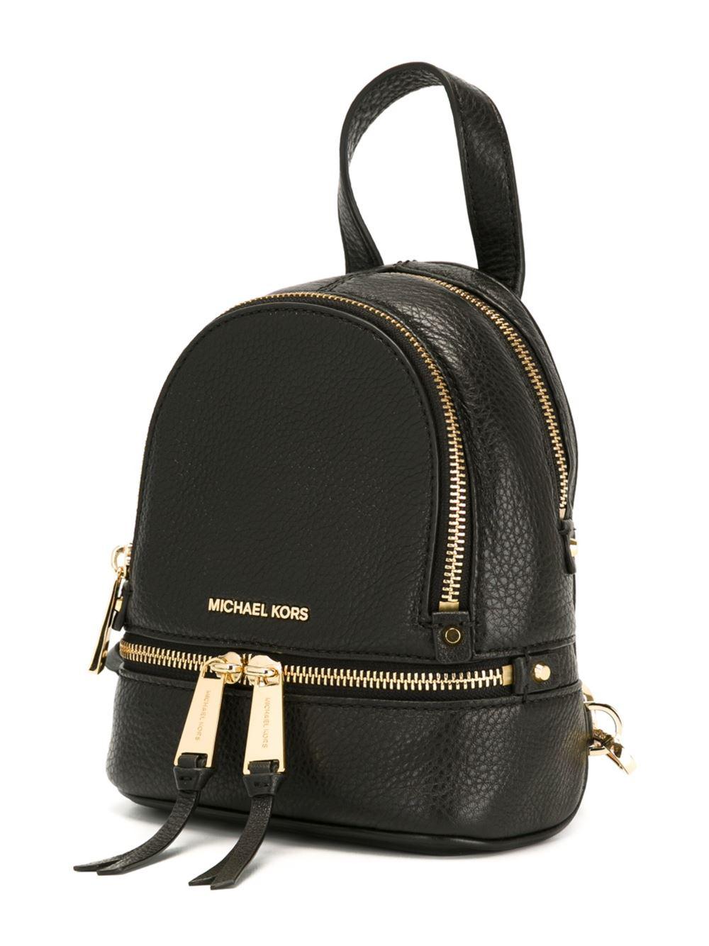 Lyst - MICHAEL Michael Kors - Extra-small &#39;rhea&#39; Backpack - Women - Leather - One Size in Black