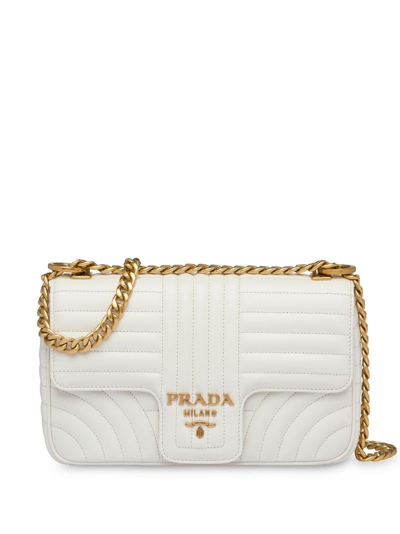 prada large diagramme shoulder bag