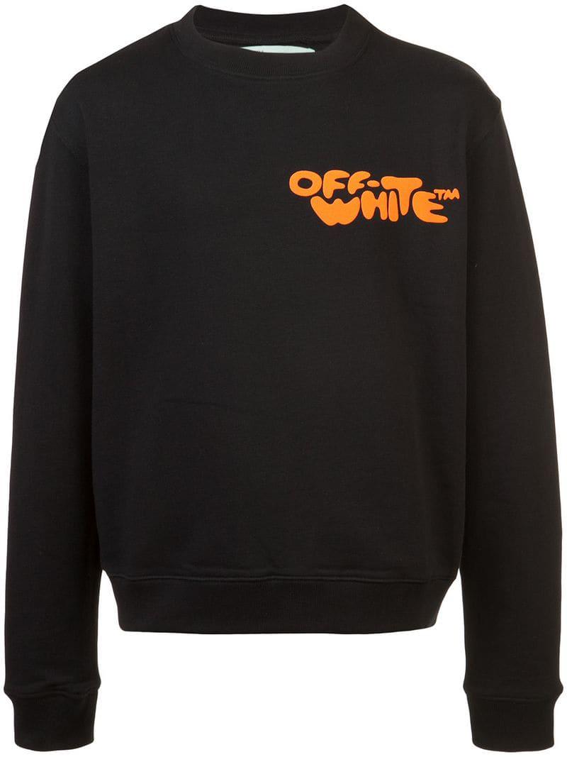 Homme White Off Abloh Coloris De Sweat Noir Imprimé Virgil Logo Co À xZ8BHZq