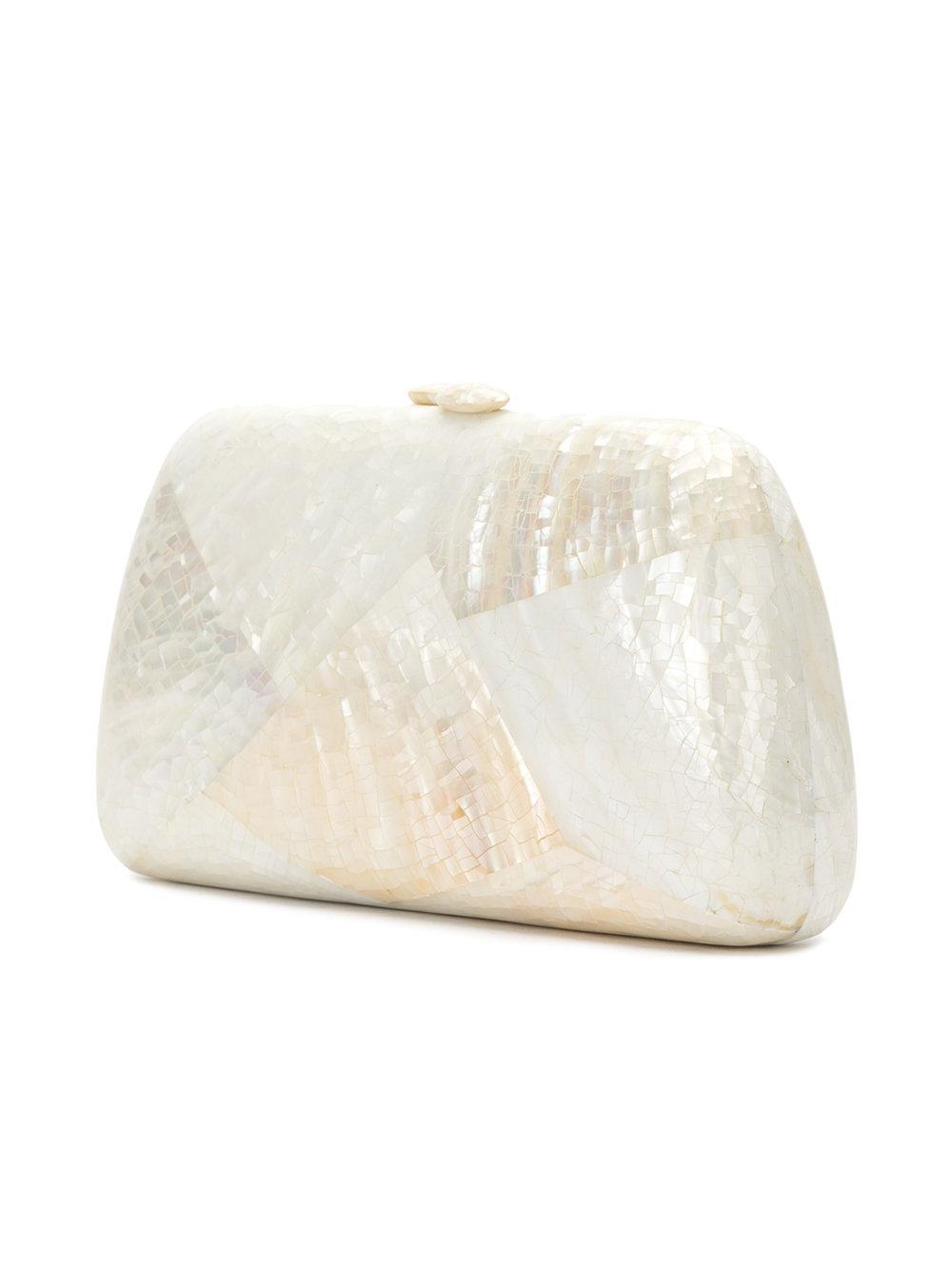 Lyst Serpui Mother Of Pearl Clutch in White