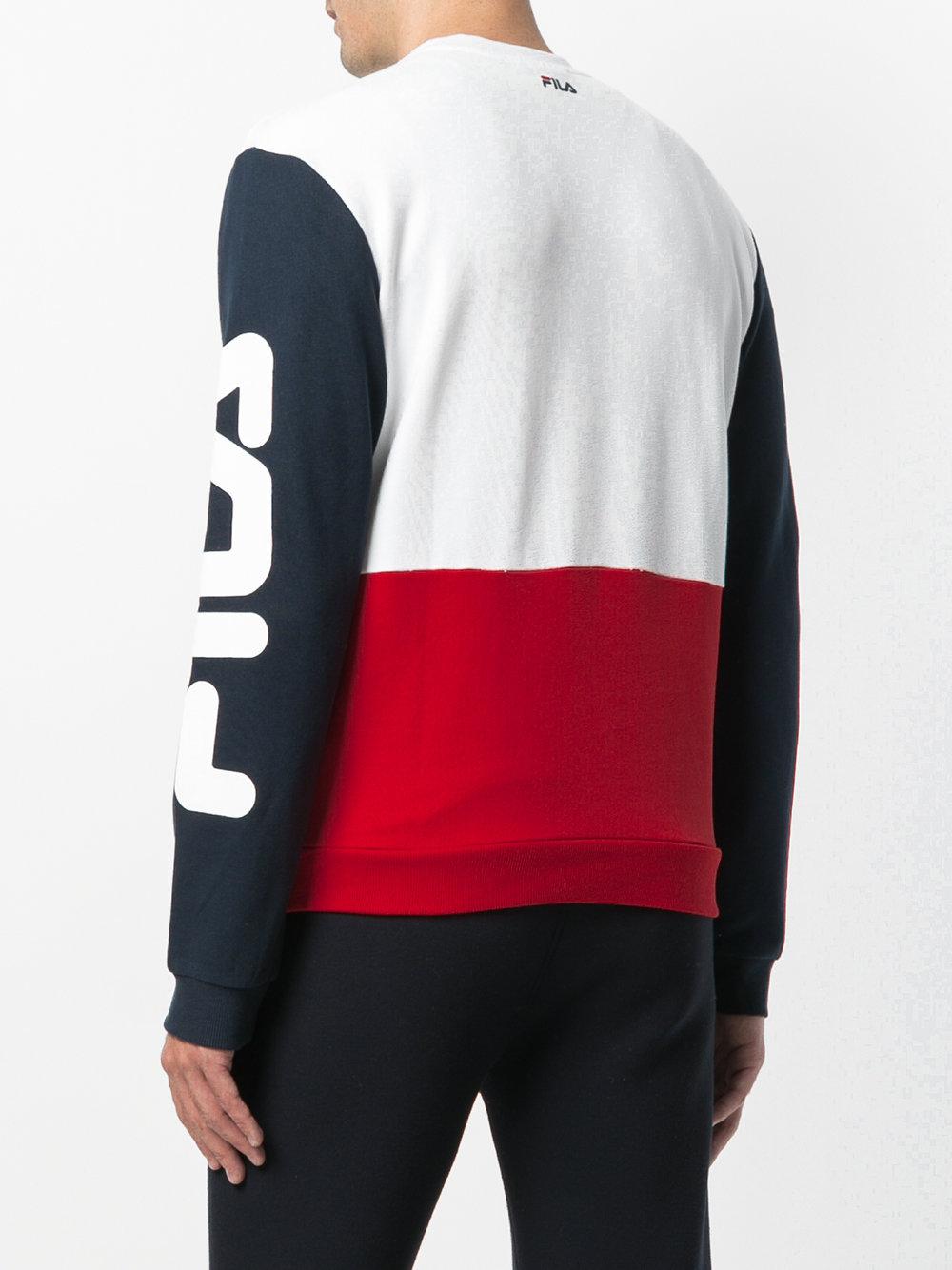 fila vintage roll neck white