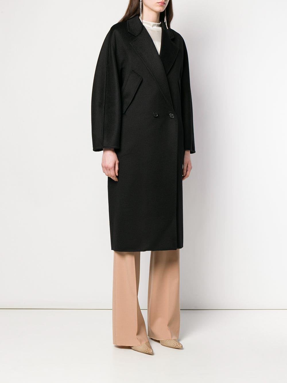 Max Mara Oversized Coat in Black - Lyst