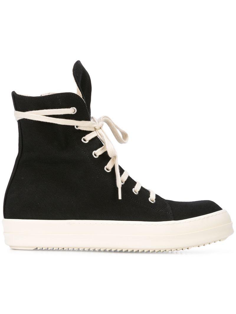 Rick Owens Drkshdw Lace-up Hi-top Sneakers in Black for Men - Lyst