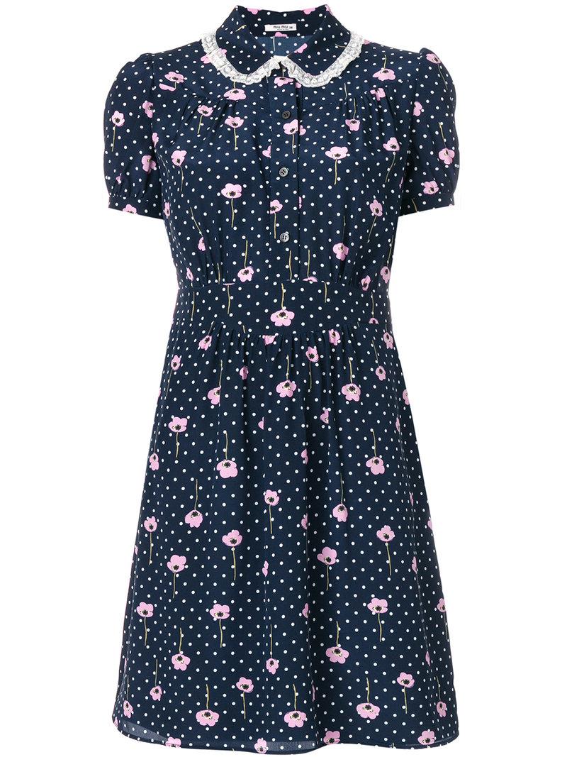 miu miu blue dress