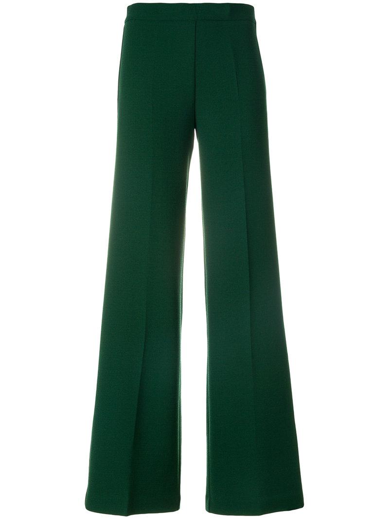 Lyst - P.A.R.O.S.H. Flared Pants in Green