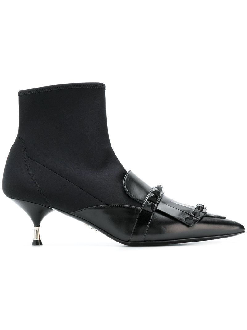 Lyst Botas estilo calcetín con puntera en punta Prada de color Negro Lyst en Botas estilo calcetín con puntera en Lyst punta Prada de color Negro 4cf2e7