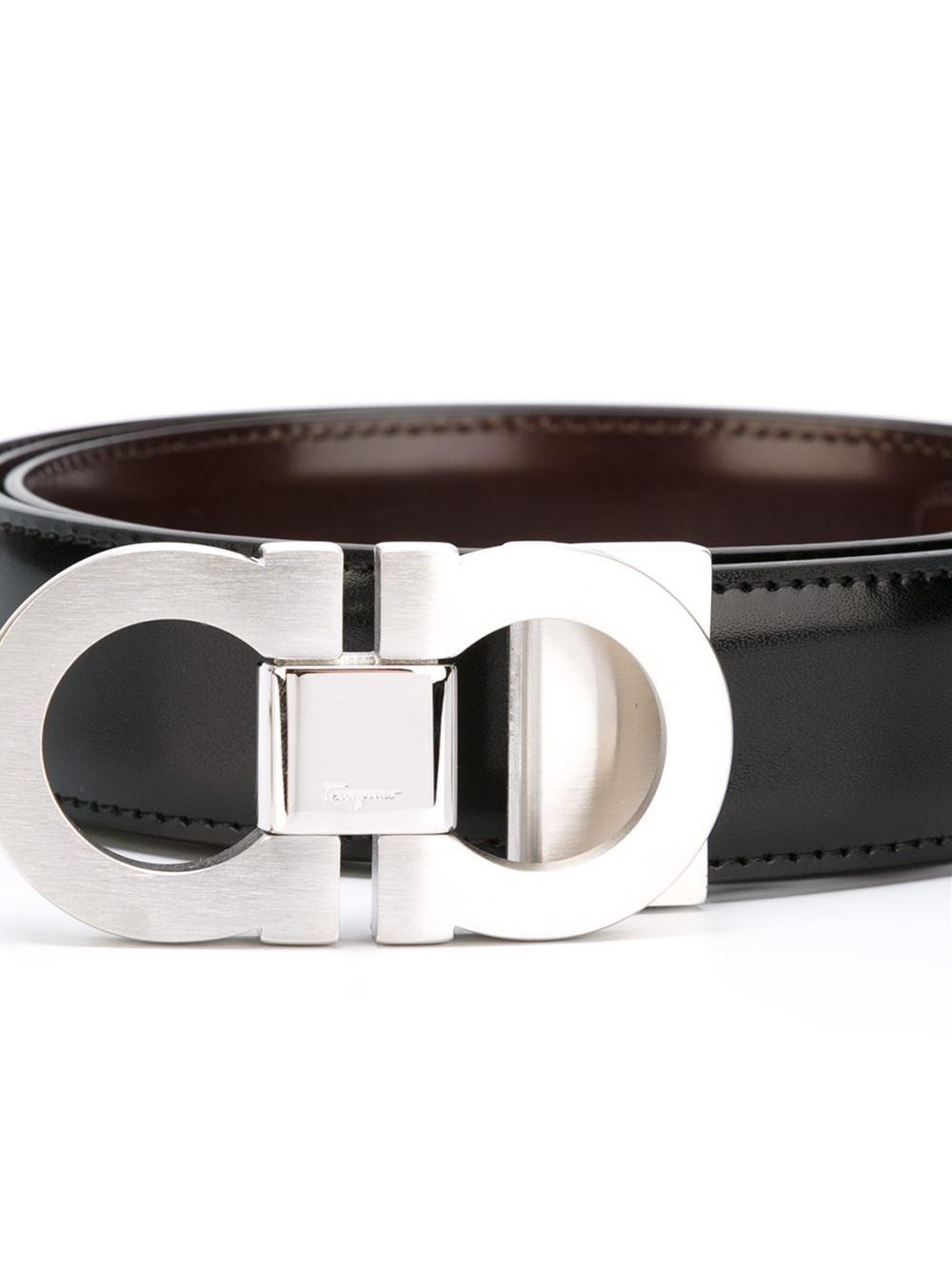 Lyst - Ferragamo - Interchangeable Buckle Belt - Men - Calf Leather ...