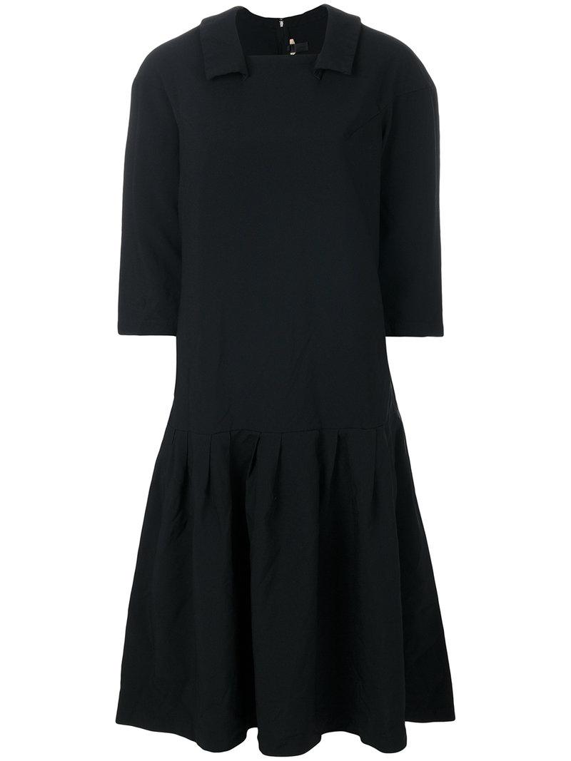 Lyst - Comme Des Garçons Long Sleeve Dress in Black