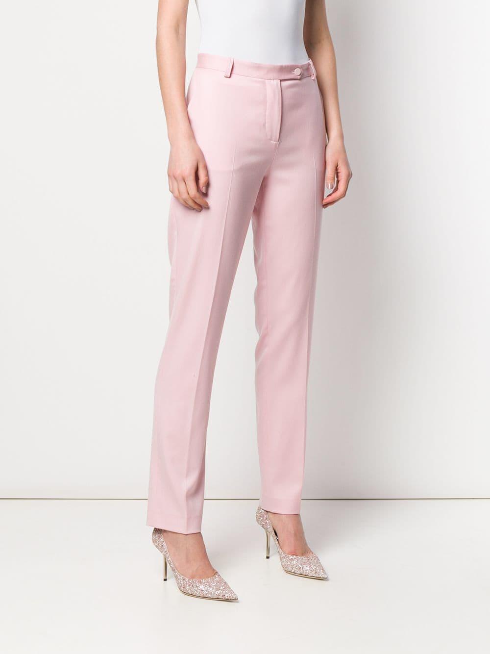 Styland Wool Tailored Trousers in Pink - Lyst