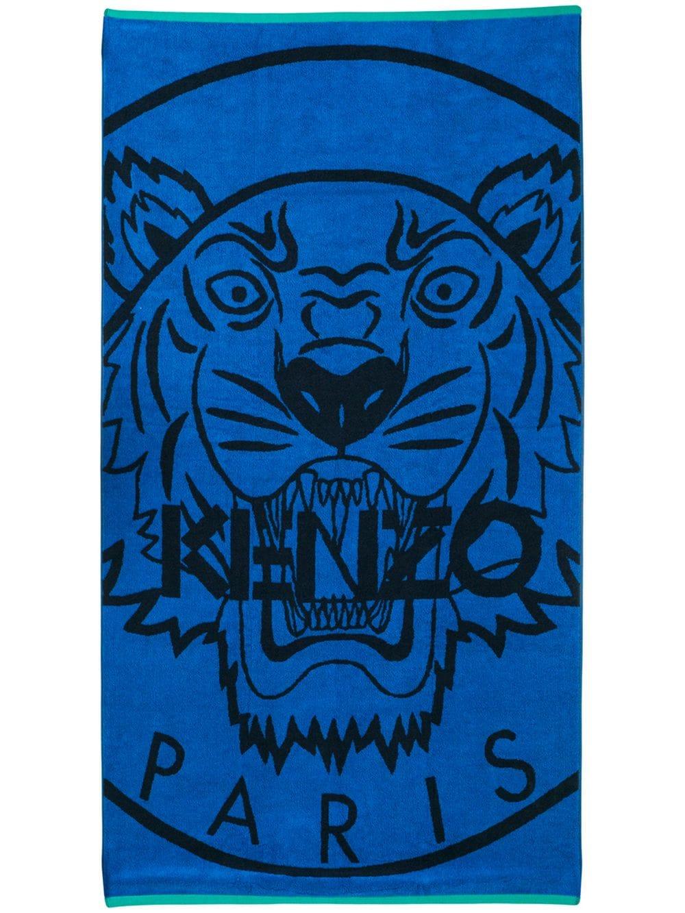 KENZO Beach Towel in Blue - Lyst