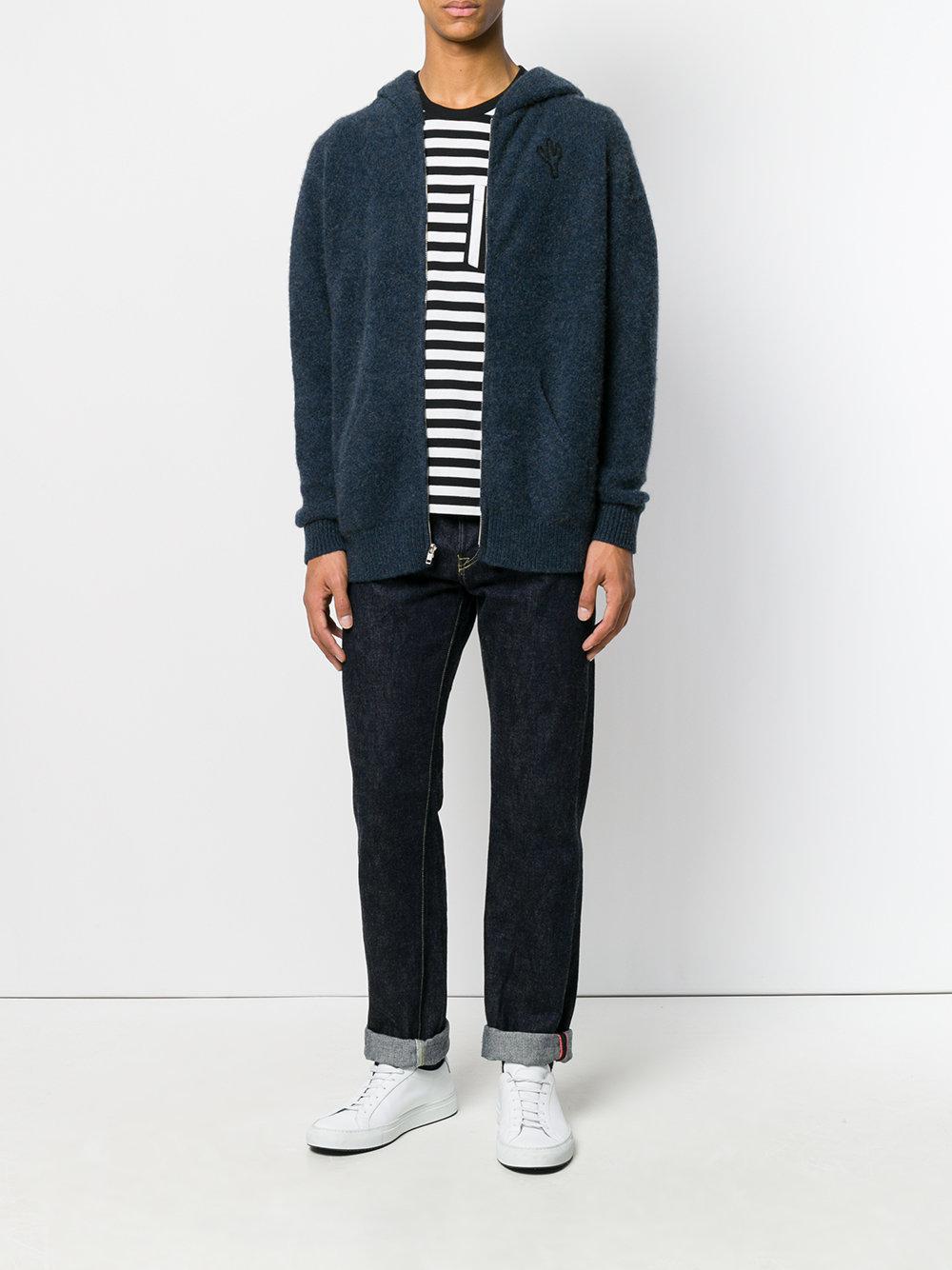 Lyst - The Elder Statesman Zipped Hoodie in Blue for Men