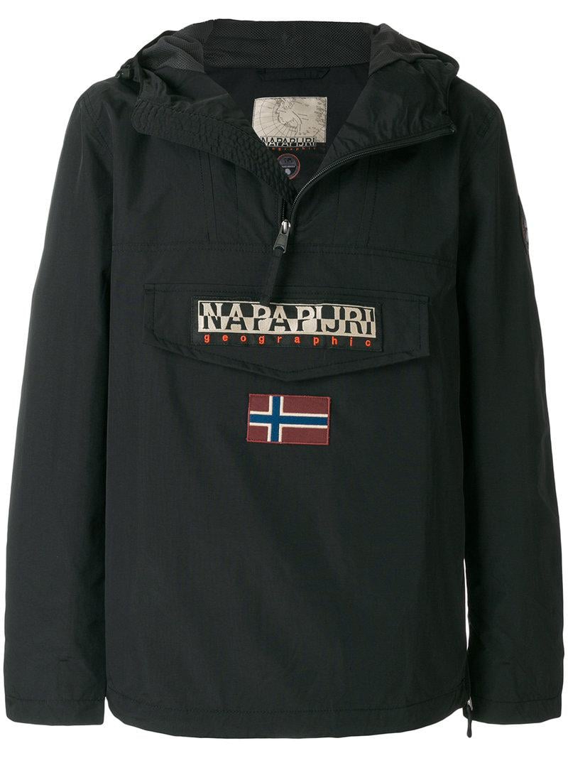 Lyst - Napapijri Logo Windbreaker In Black For Men