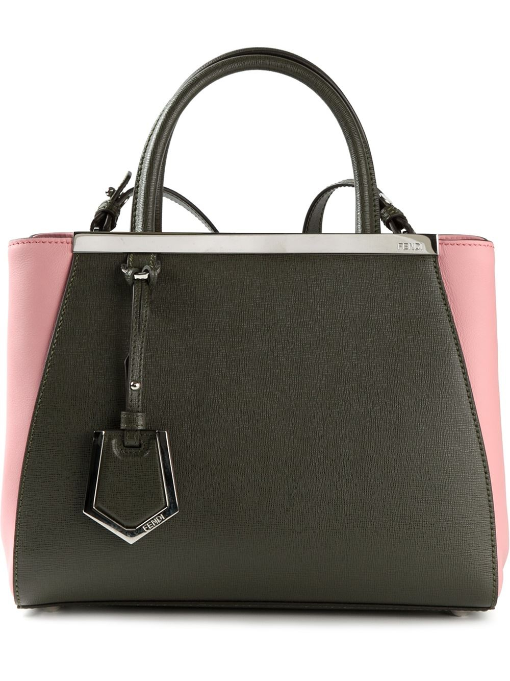 Fendi Mini ‘2Jours’ Tote in Gray (grey) | Lyst