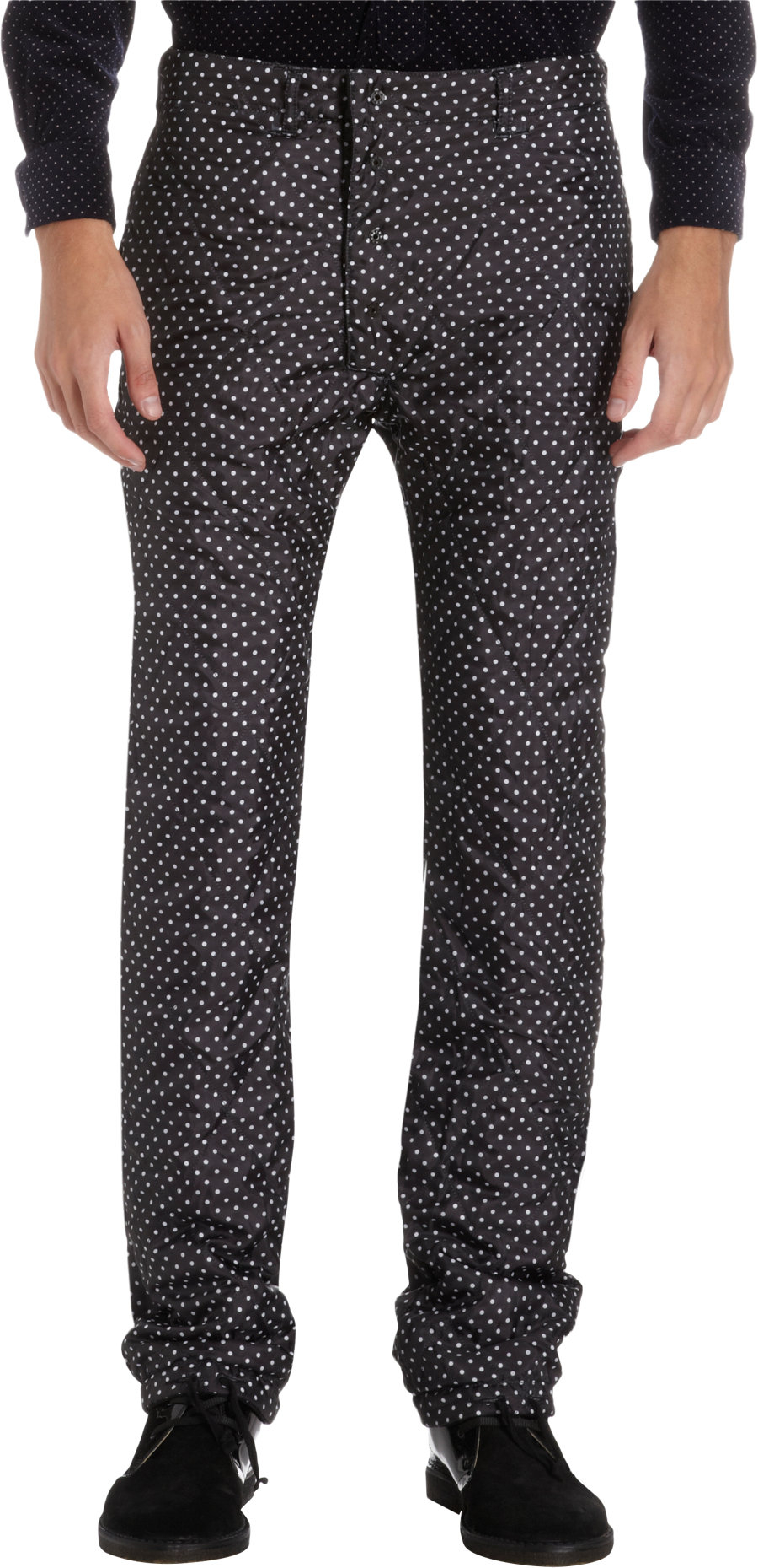 Lyst - Engineered garments Polka Dot Reversible Pants in Black for Men