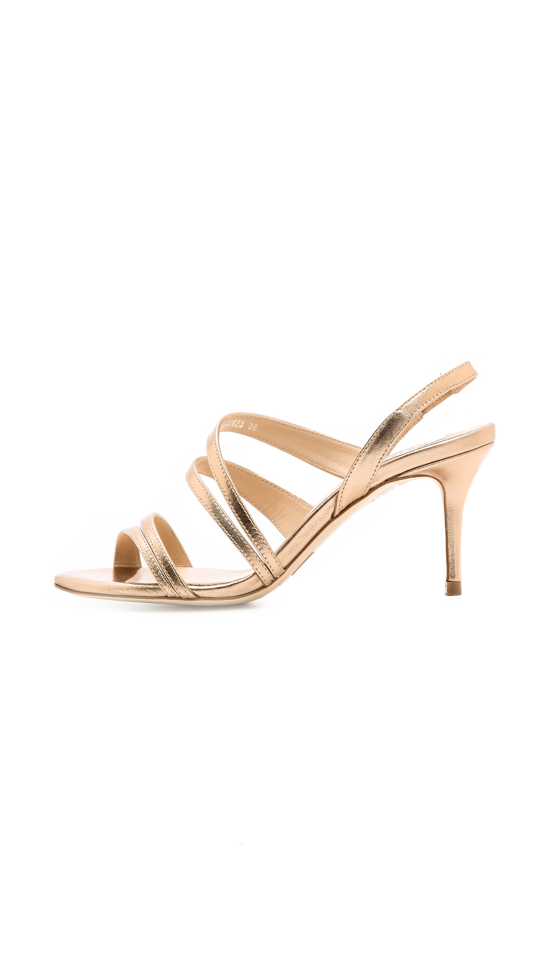 L.k.bennett Addie Strappy Sandals in Metallic | Lyst