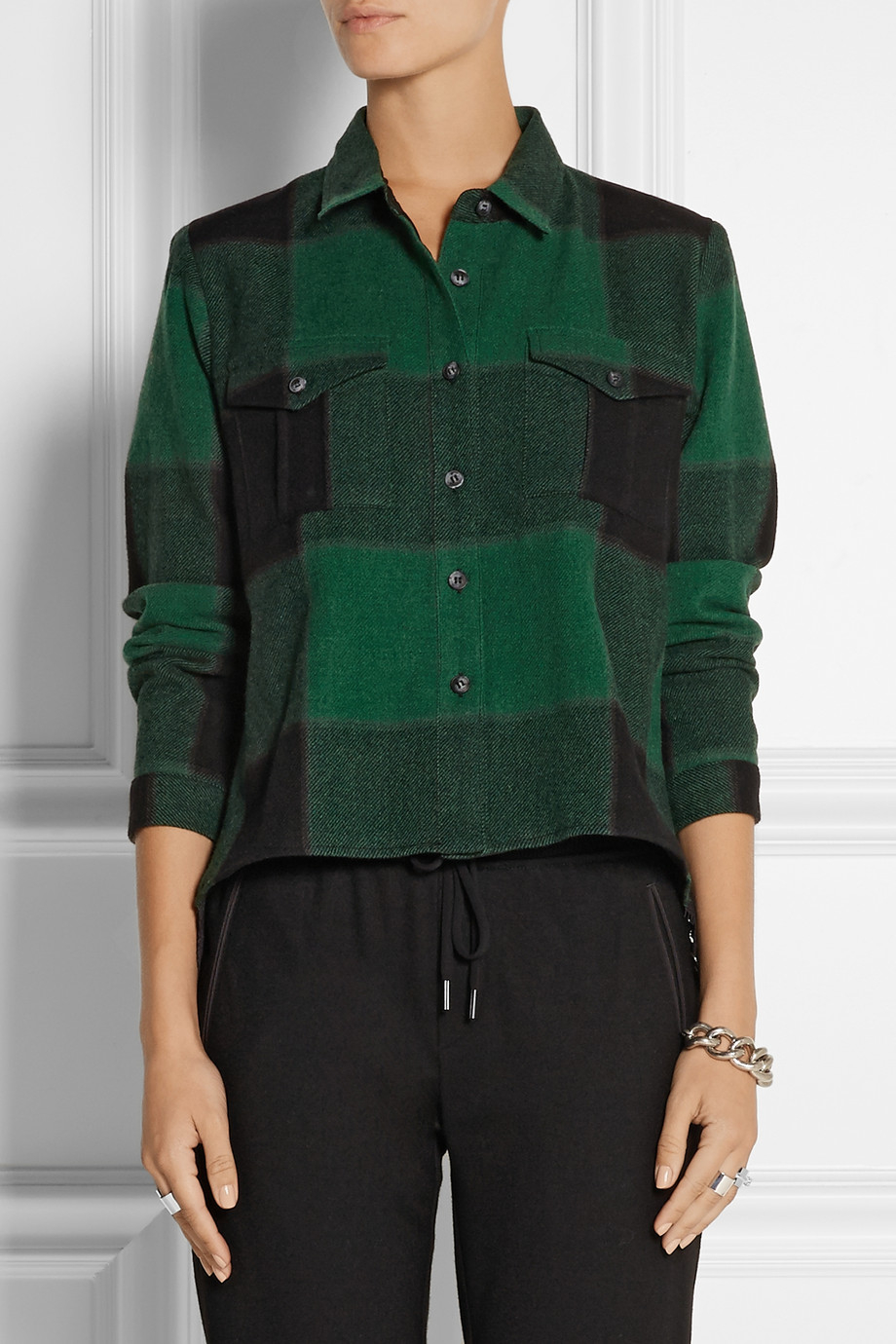 womens green buffalo plaid