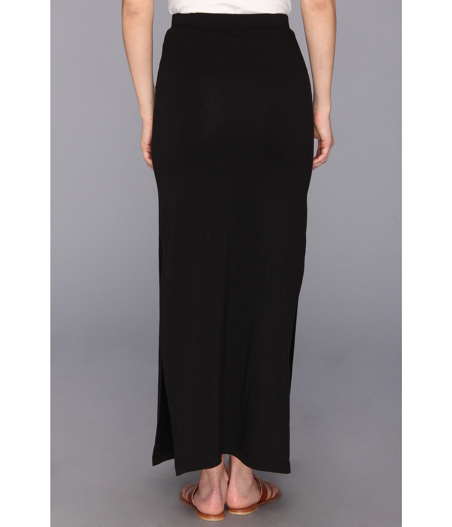 Lyst - Michael Michael Kors Petite Maxi Side Slit Skirt in Black