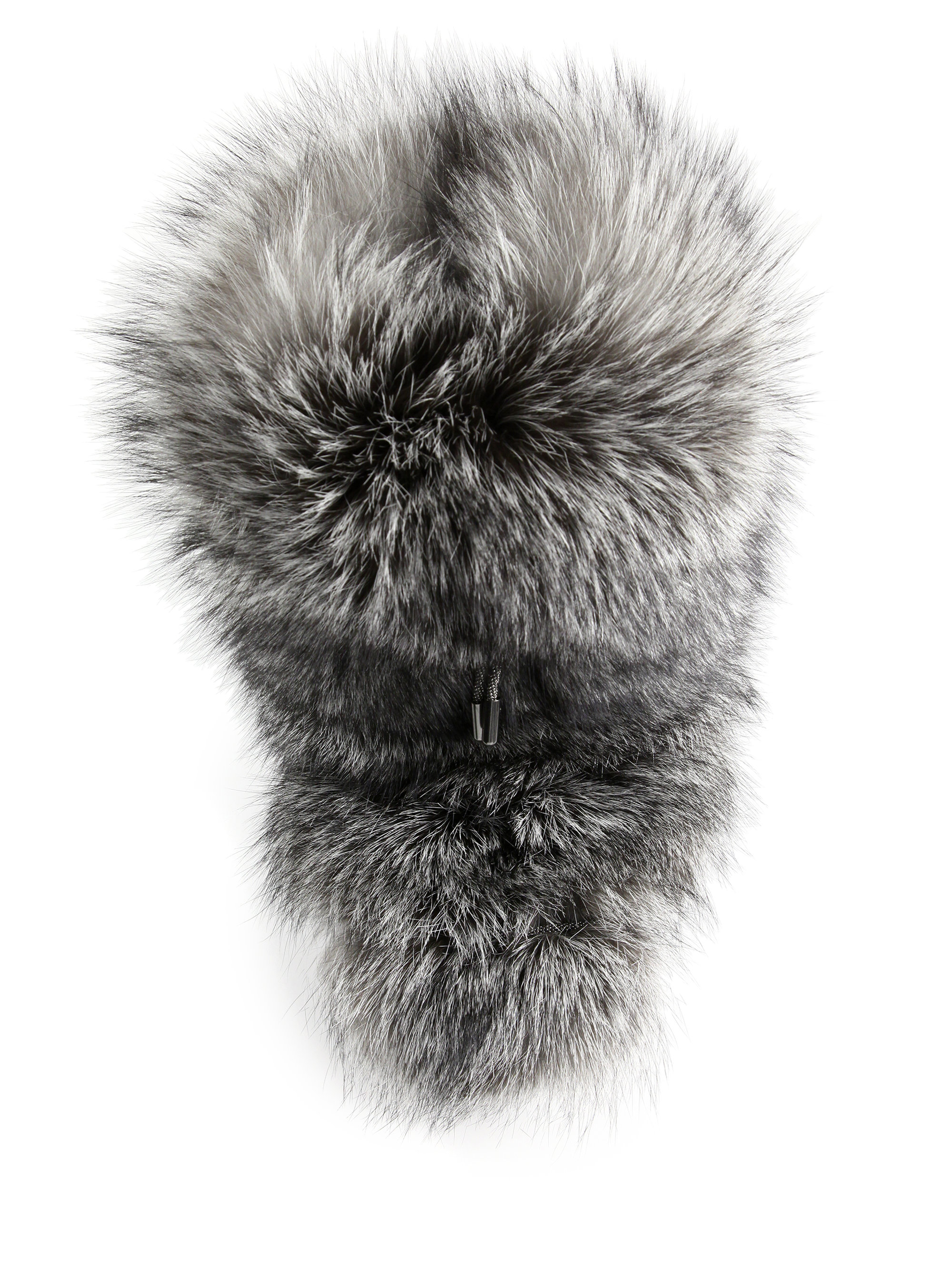 fur grey boots
