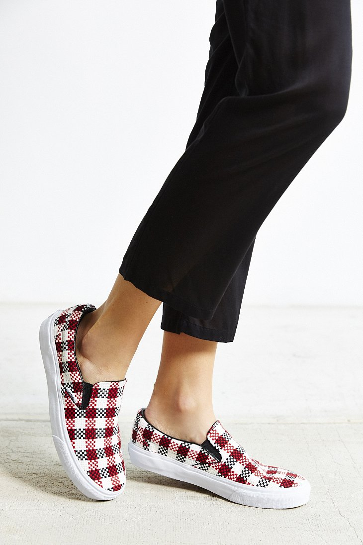 plaid vans womens