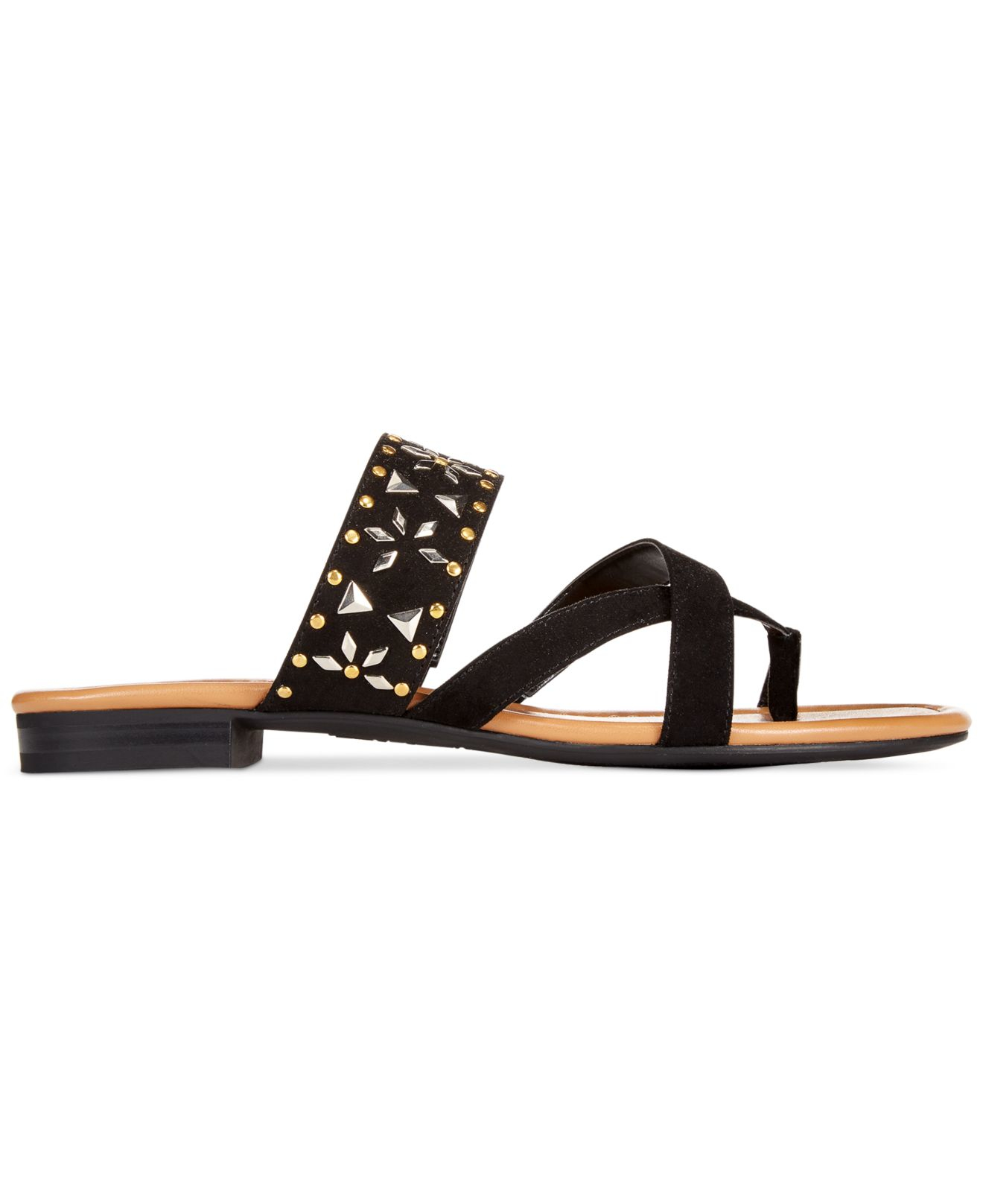 vince behati leather flat