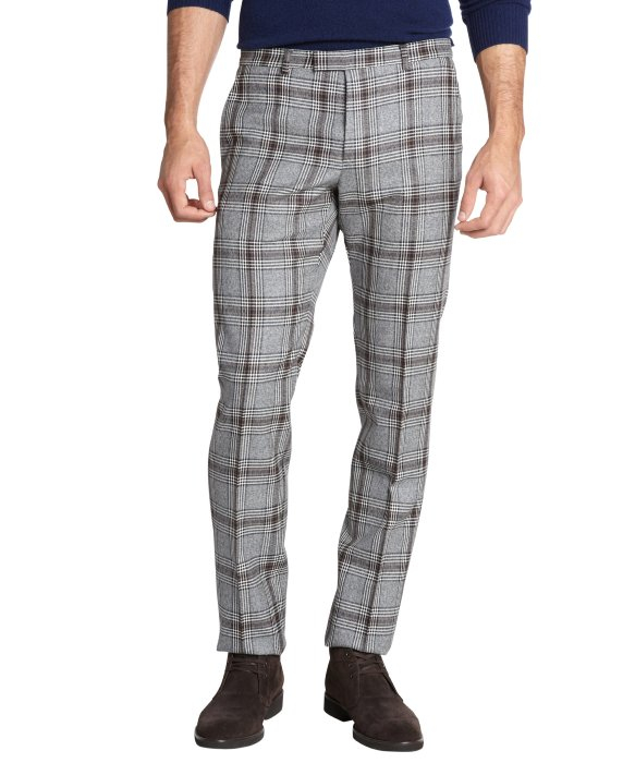 Lyst - Gucci Grey Plaid Wool Pants in Gray for Men