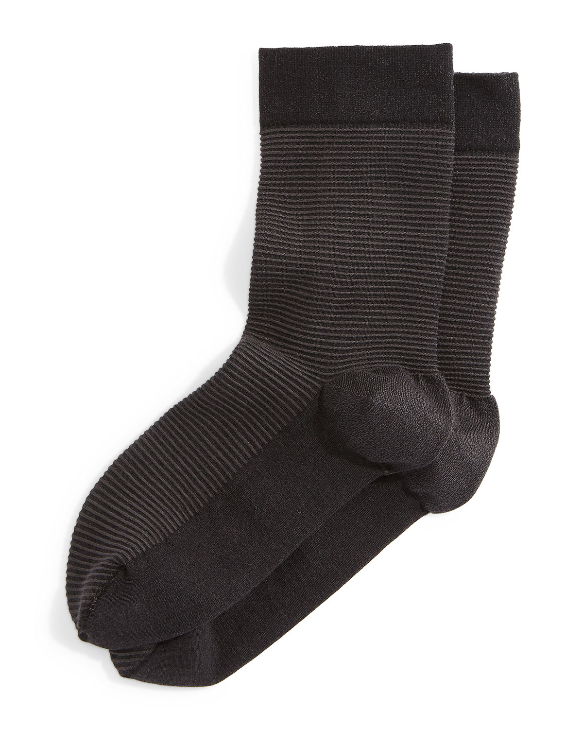 Wolford Striped Cotton Ankle Socks in Black | Lyst