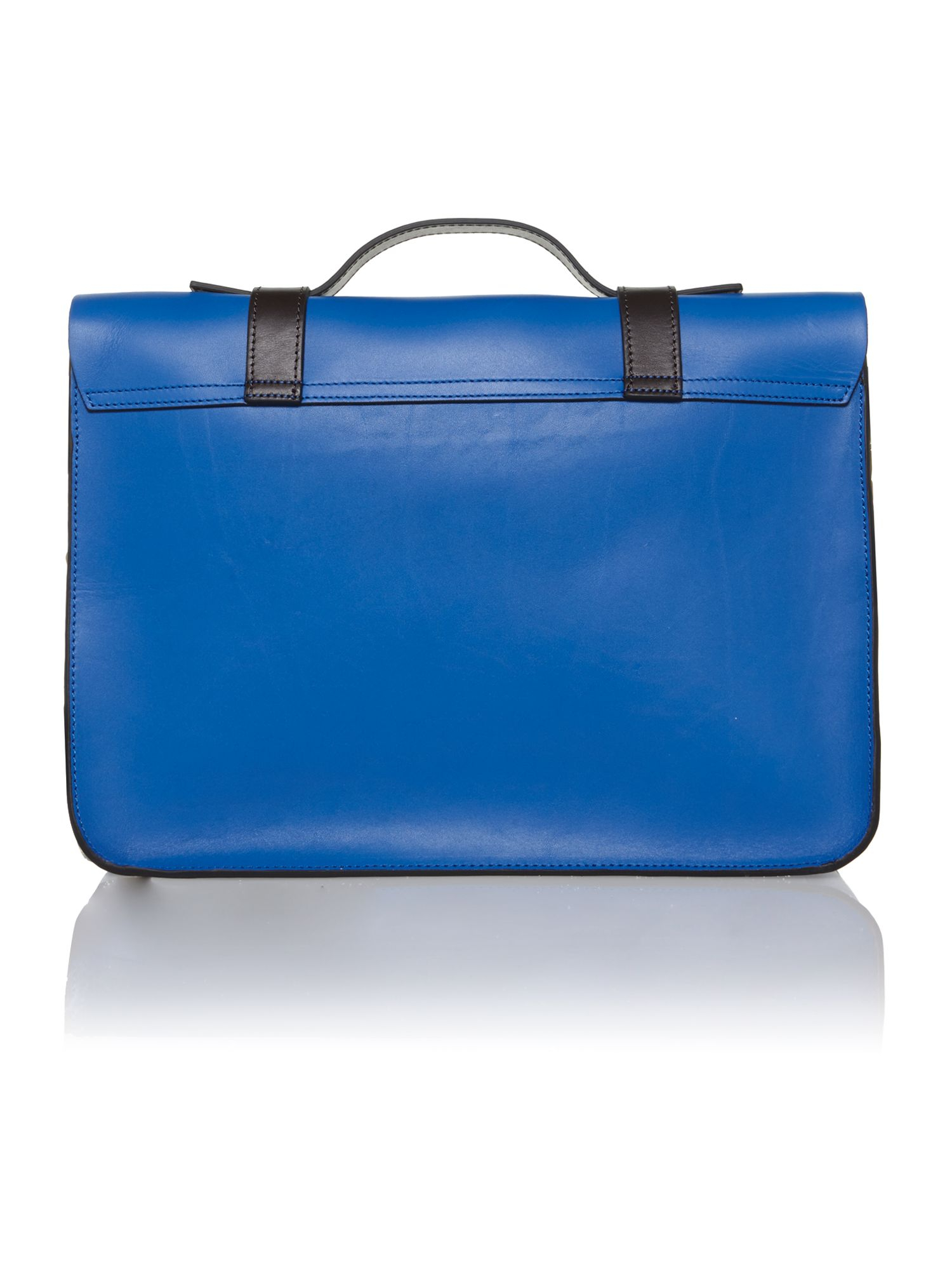 Ted Baker Leather Satchel Bag In Blue For Men Lyst