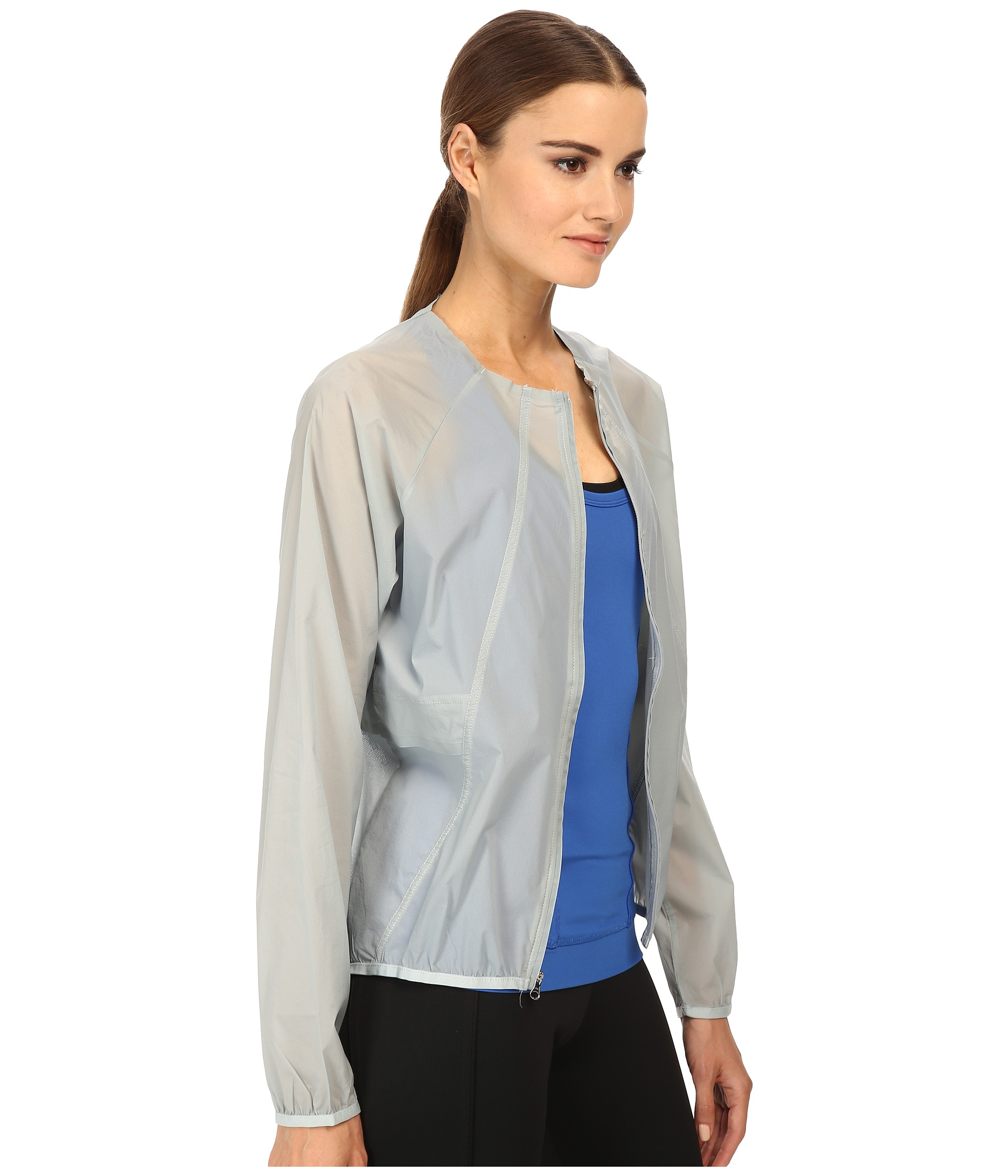 Lyst - adidas By Stella McCartney Cycling Jacket S14660 in Gray