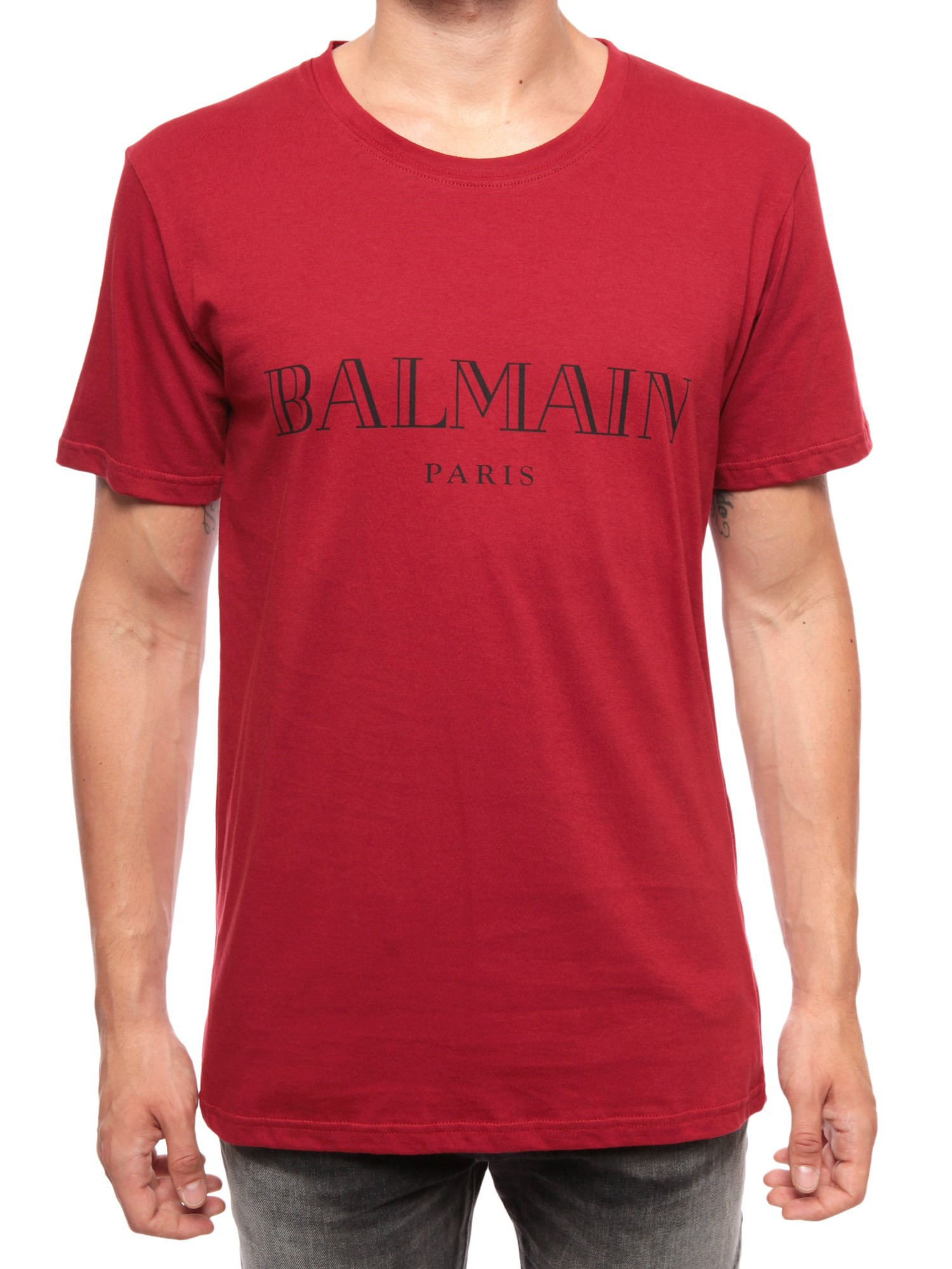 balmain red tshirt