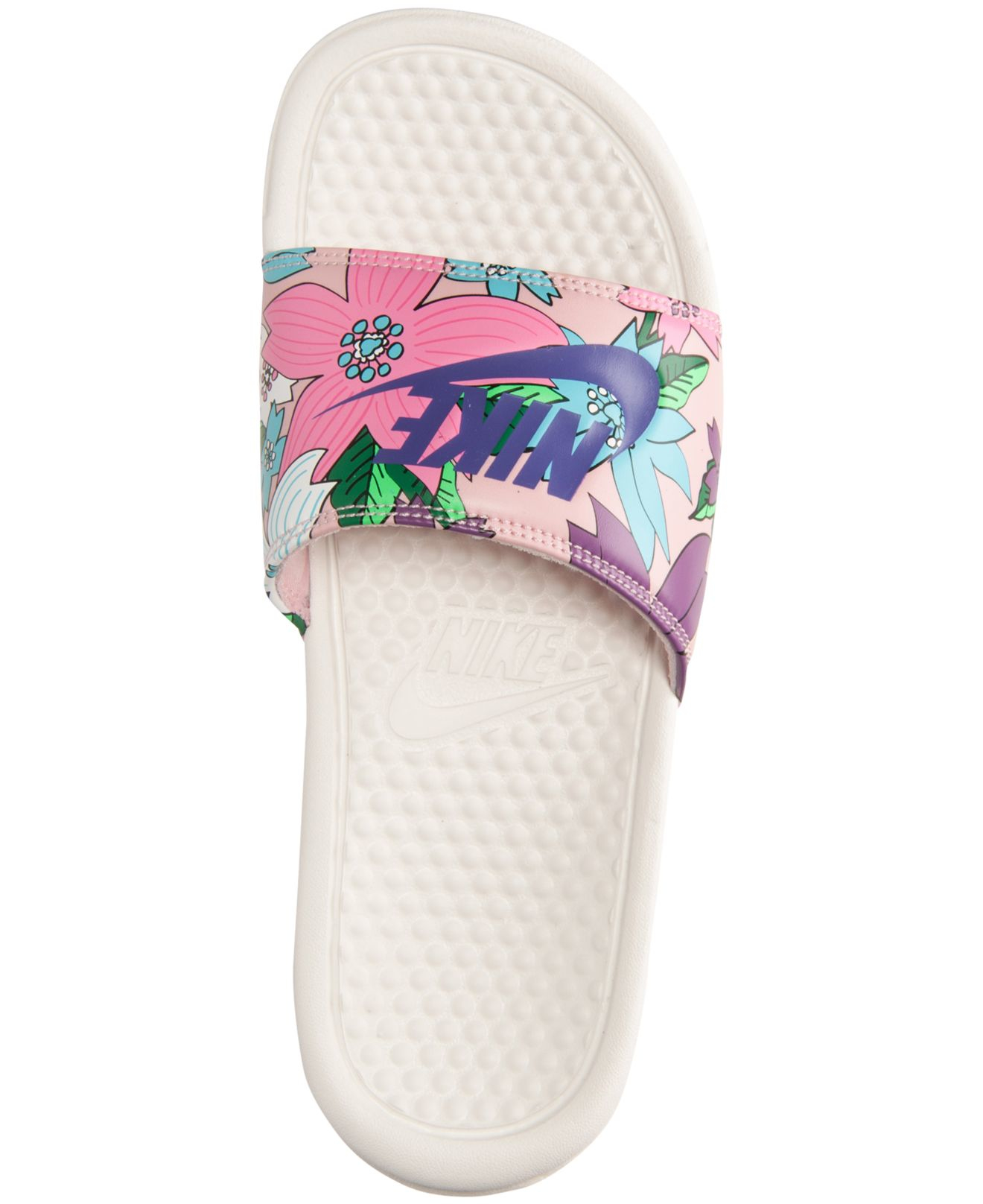 Nike Women's Benassi Jdi Print Slide Sandals From Finish Line in Pink | Lyst