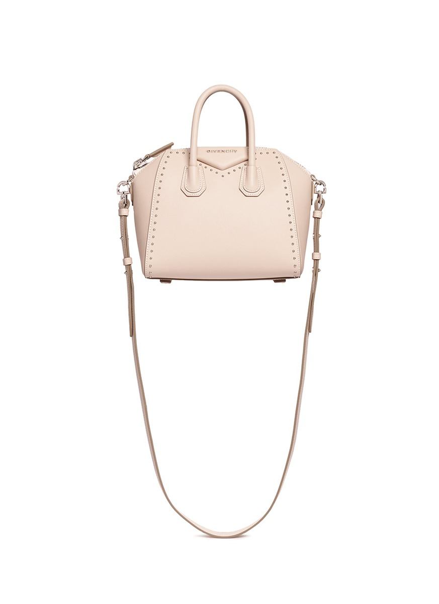 Lyst - Givenchy &#39;antigona&#39; Mini Stud Leather Bag in Pink