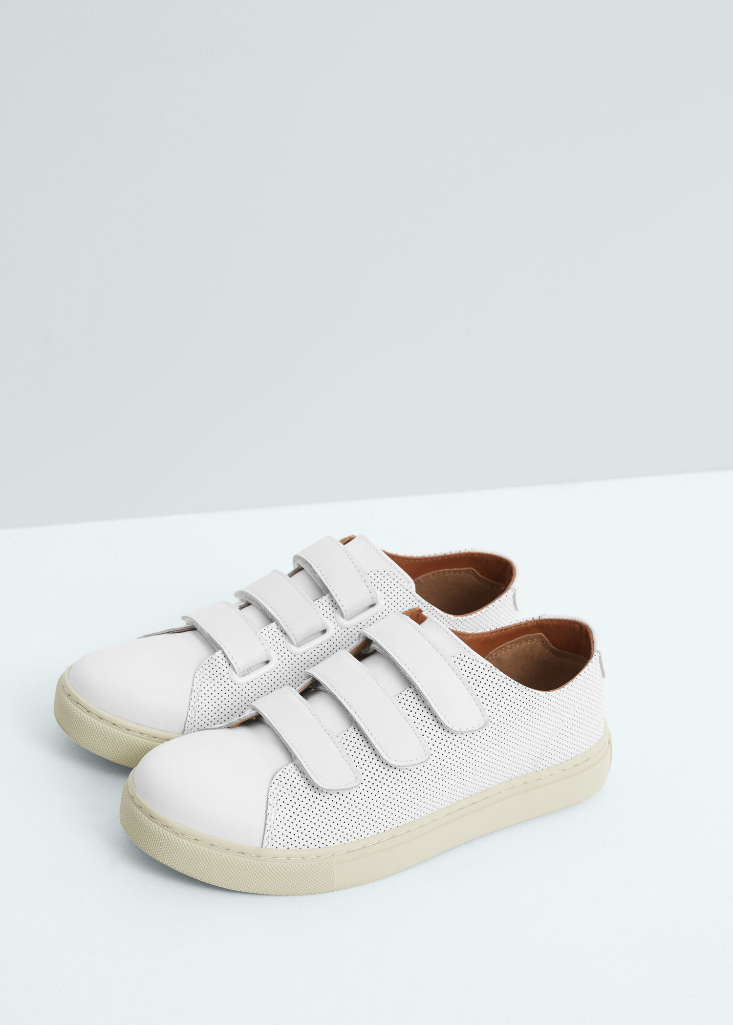 mens velcro fastening walking shoes