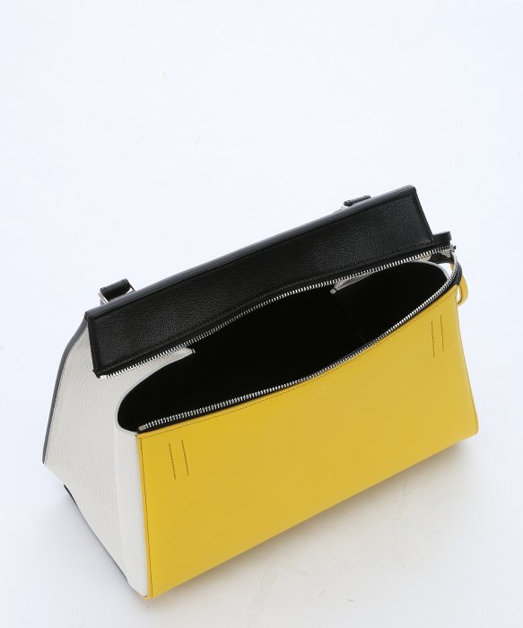 celine yellow leather handbag edge  