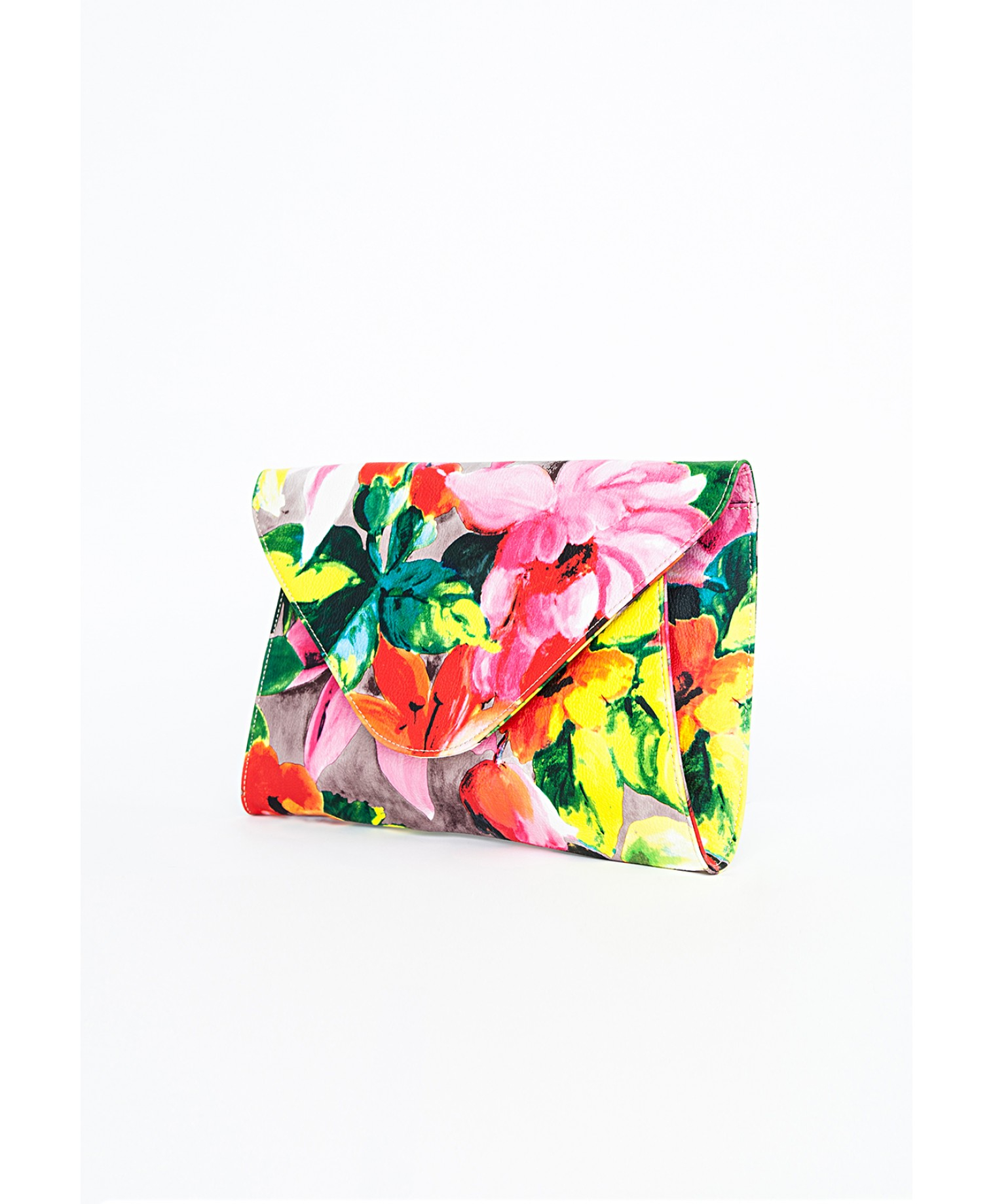 Missguided Floral Envelope Clutch Bag in Floral | Lyst
