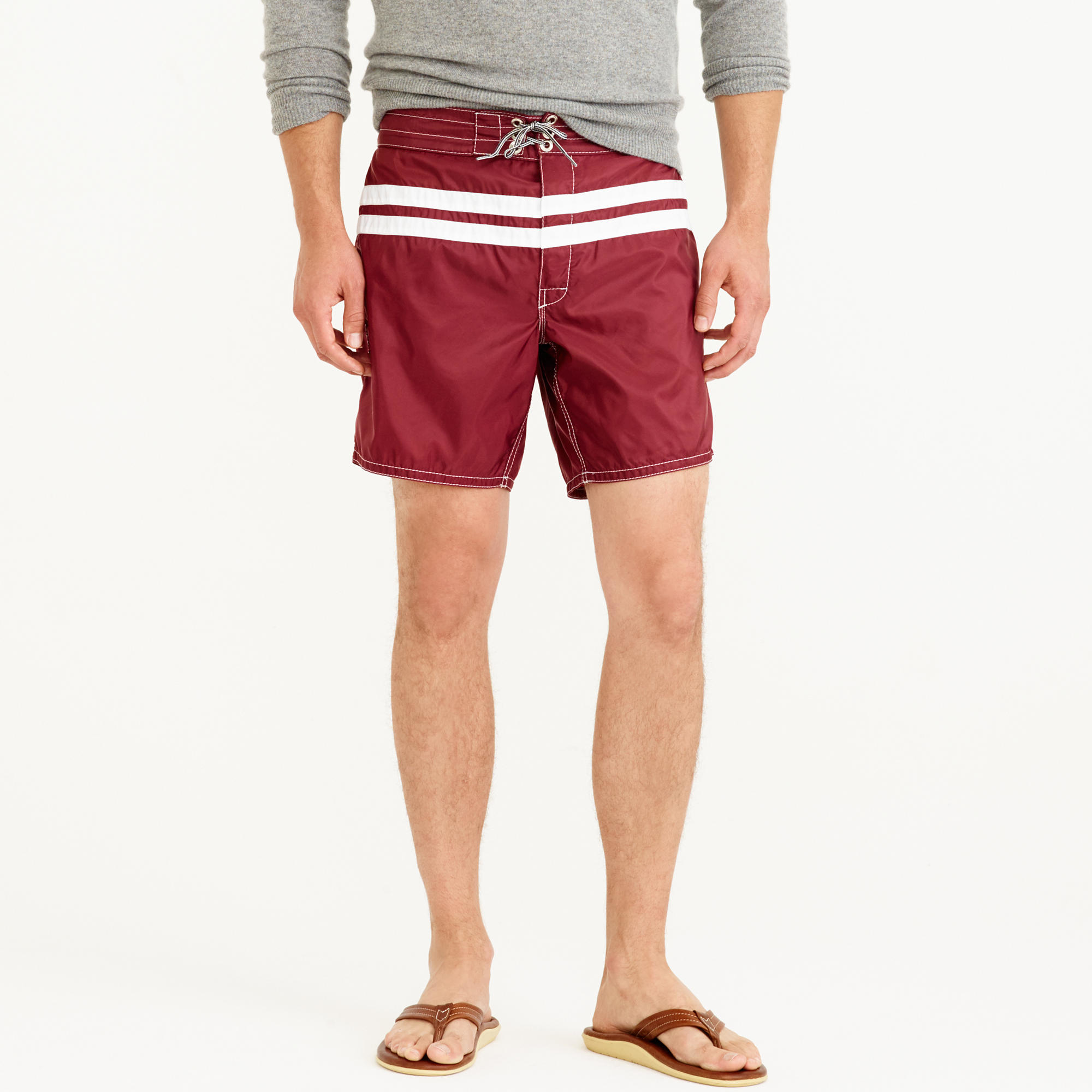 J.Crew Birdwell Board Short In Stripe in Purple for Men Lyst