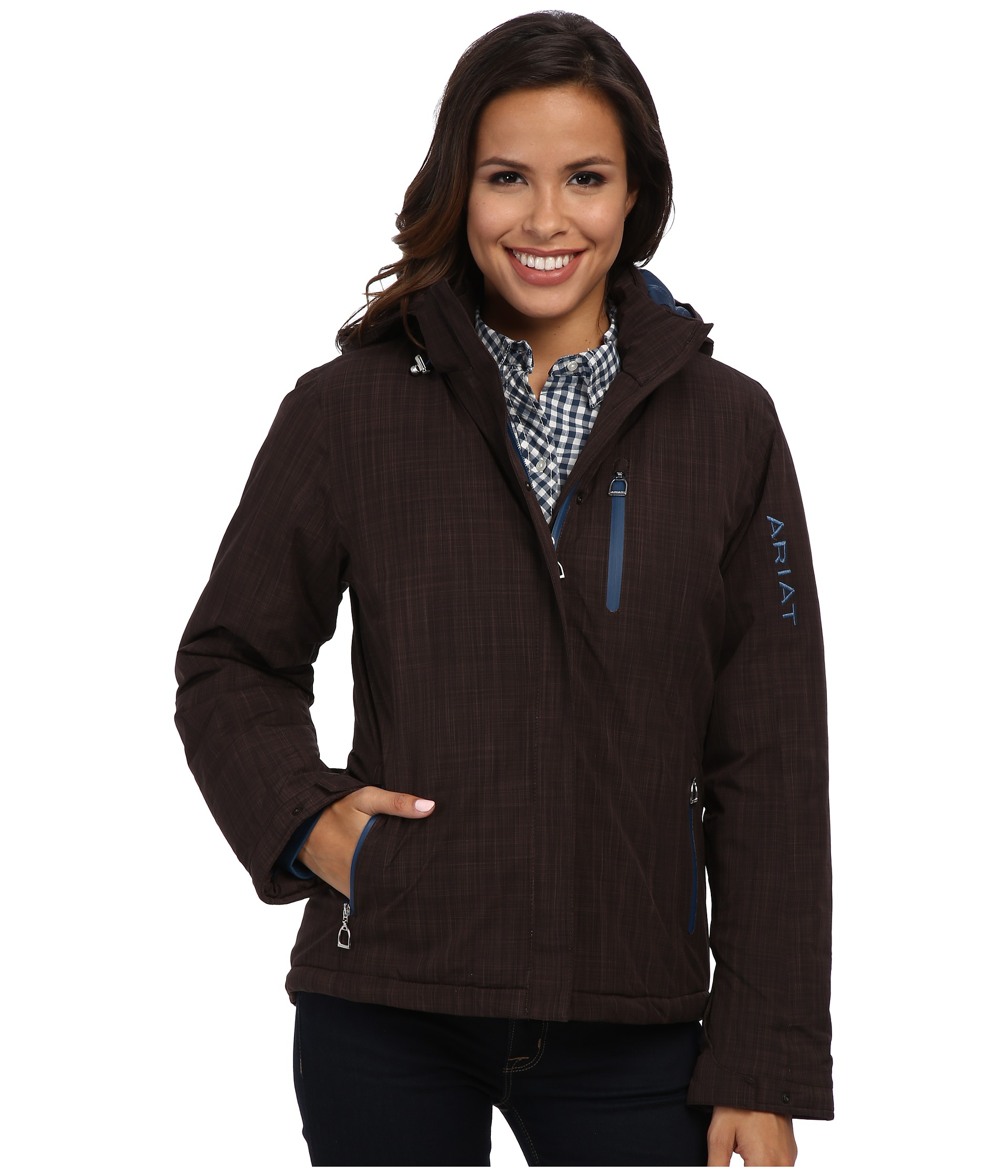 brown ariat jacket women's