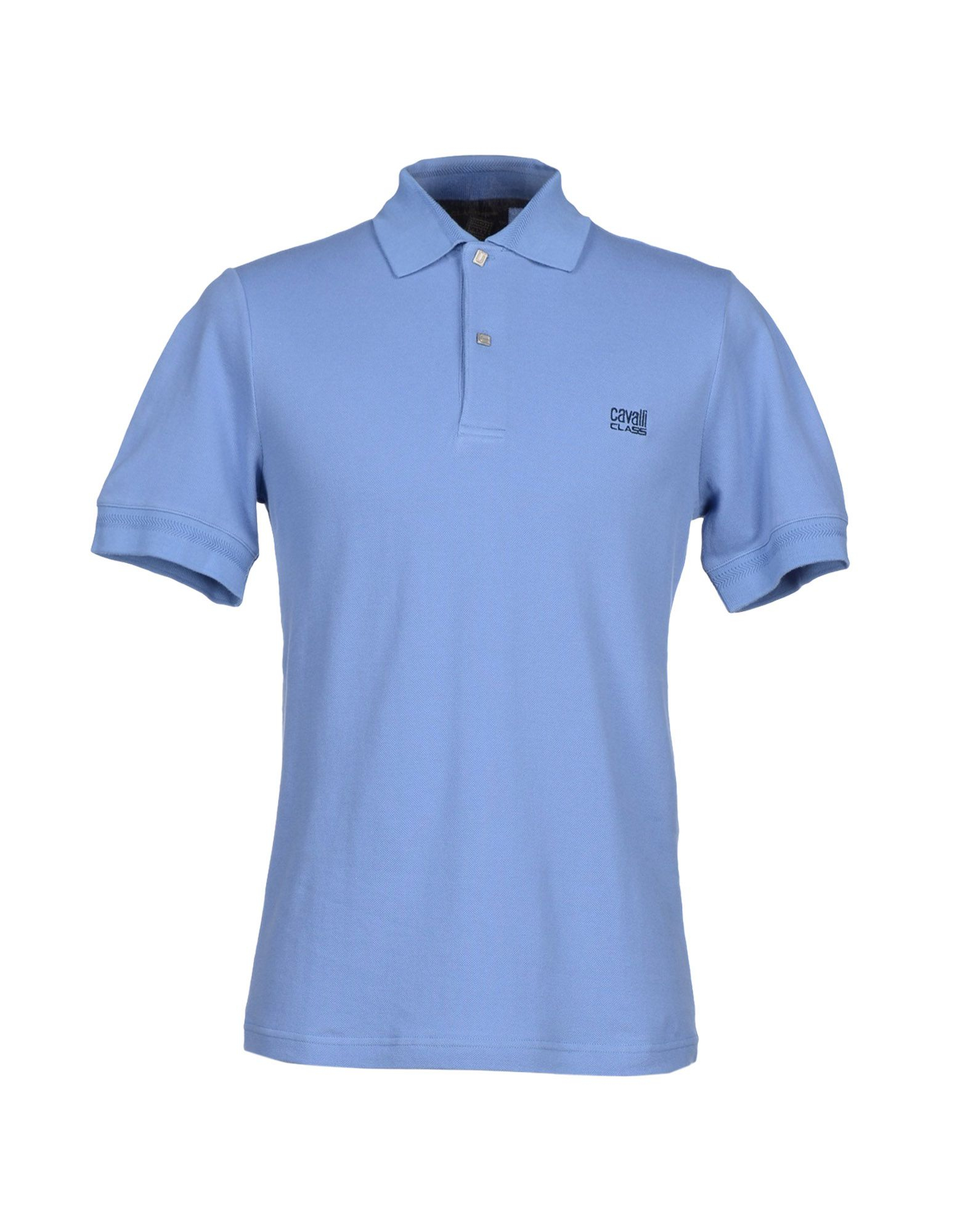 Class Roberto Cavalli | Blue Polo Shirt for Men | Lyst