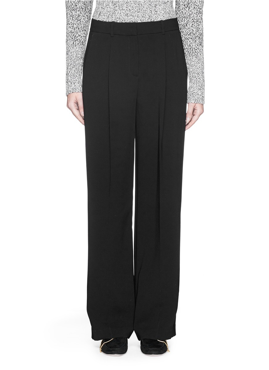 black crepe pants