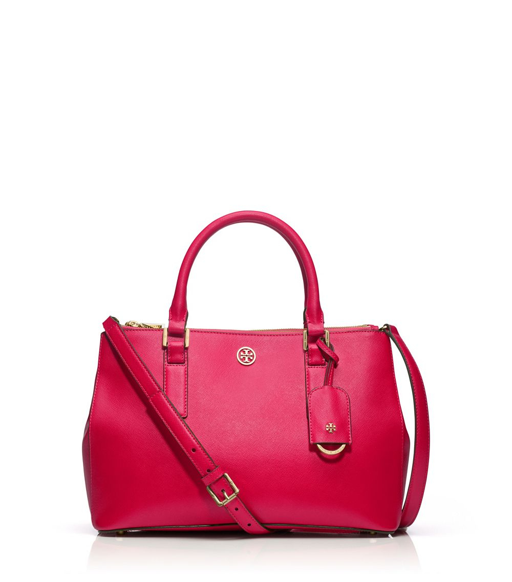 tory burch robinson zip tote