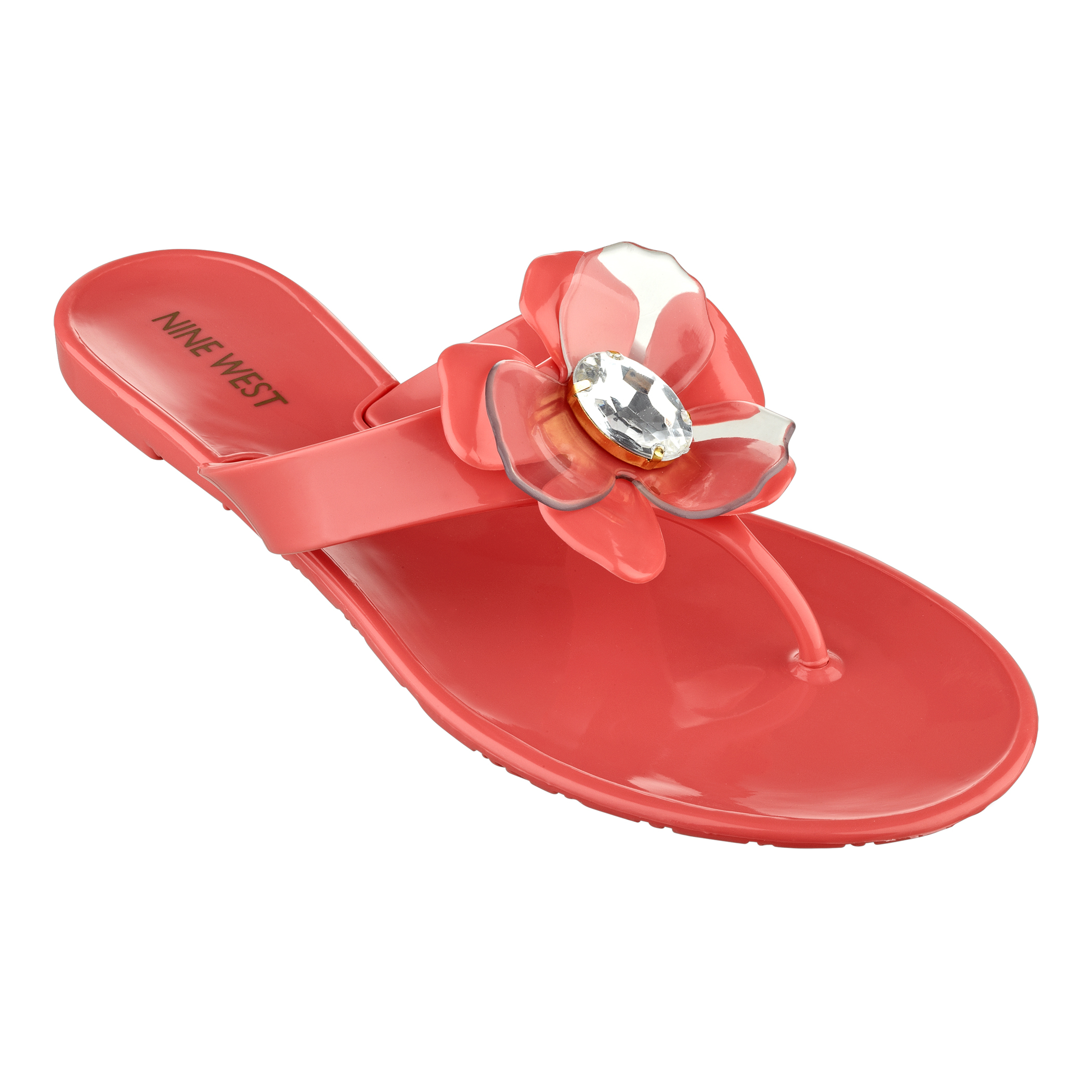 Nine West Frizzell Flip Flops Flip Flops in Orange (ORANGE SYNTHETIC ...