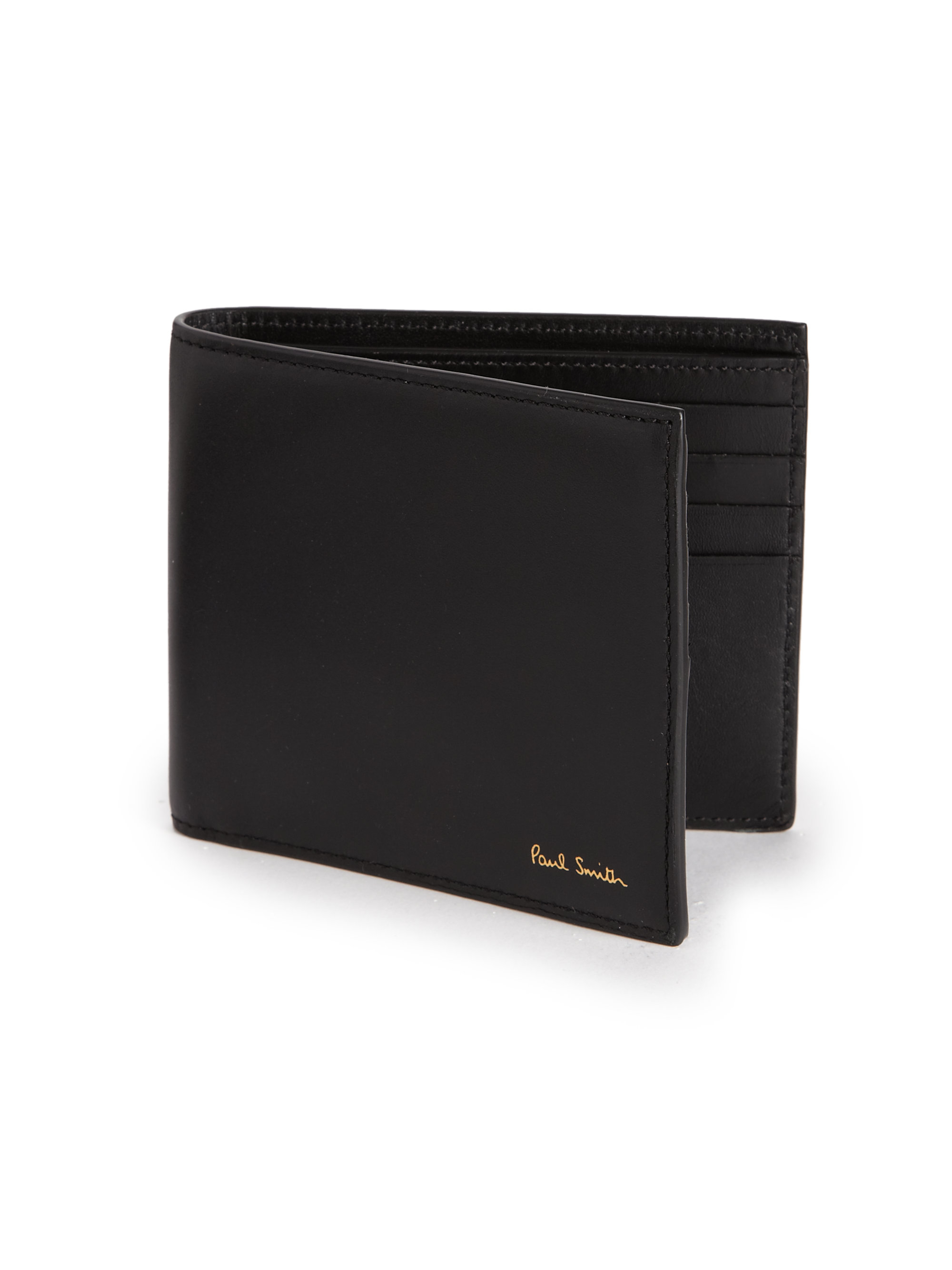 Lyst - Paul Smith Pin-up Girl Leather Bifold Wallet in Black for Men