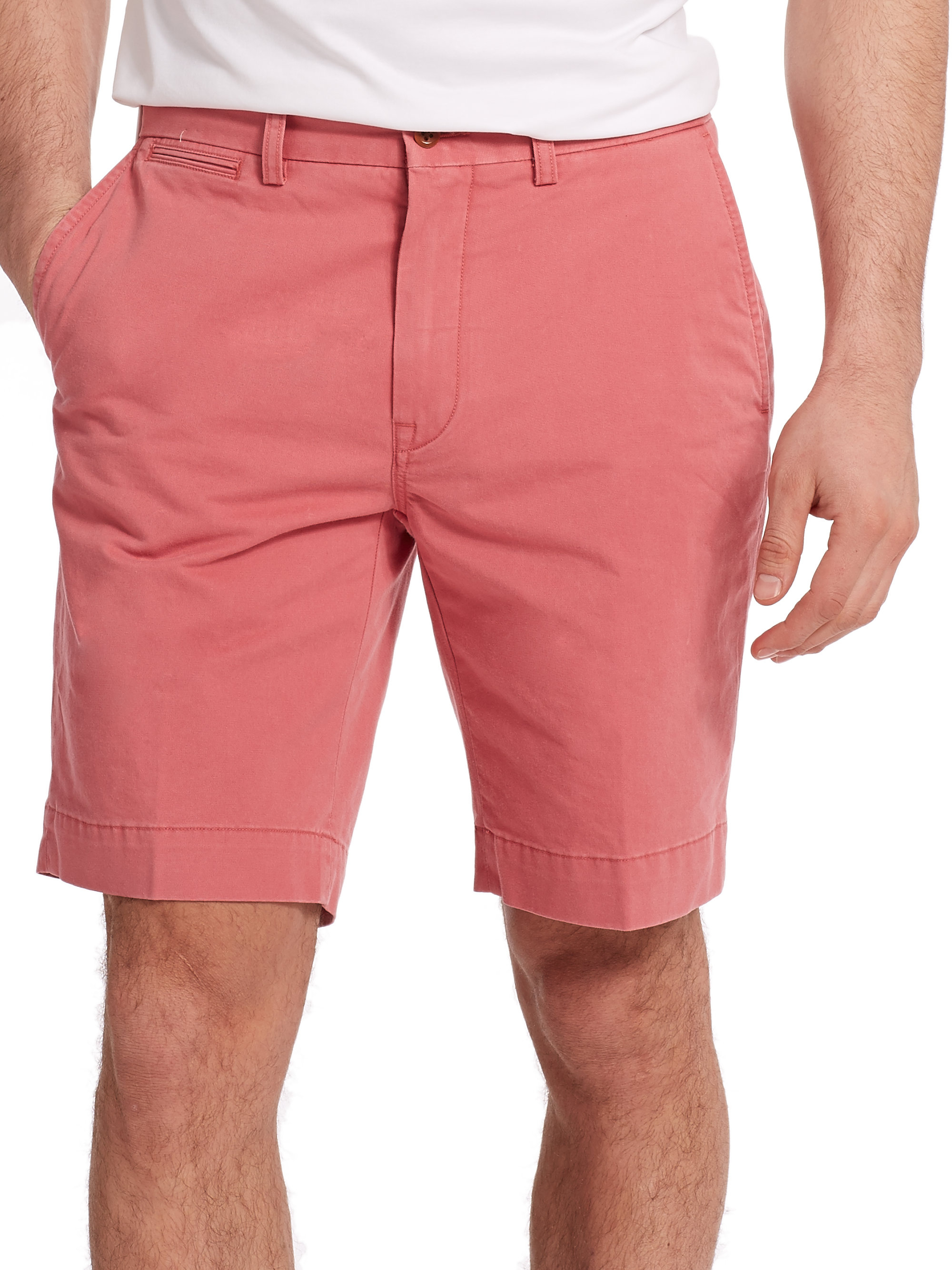Lyst - Polo Ralph Lauren Classic-Fit Lightweight Chino Shorts in Pink ...