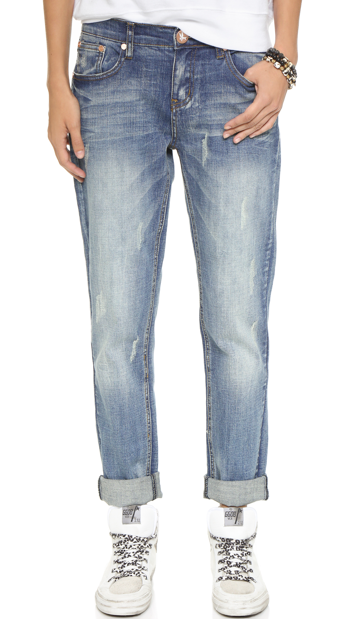 One Teaspoon Pure Bleu Awesome Baggies Jeans in Blue - Lyst