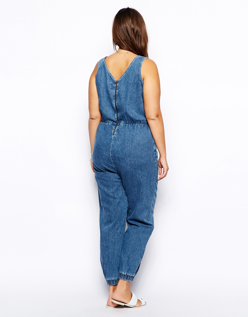 asos denim jumpsuit