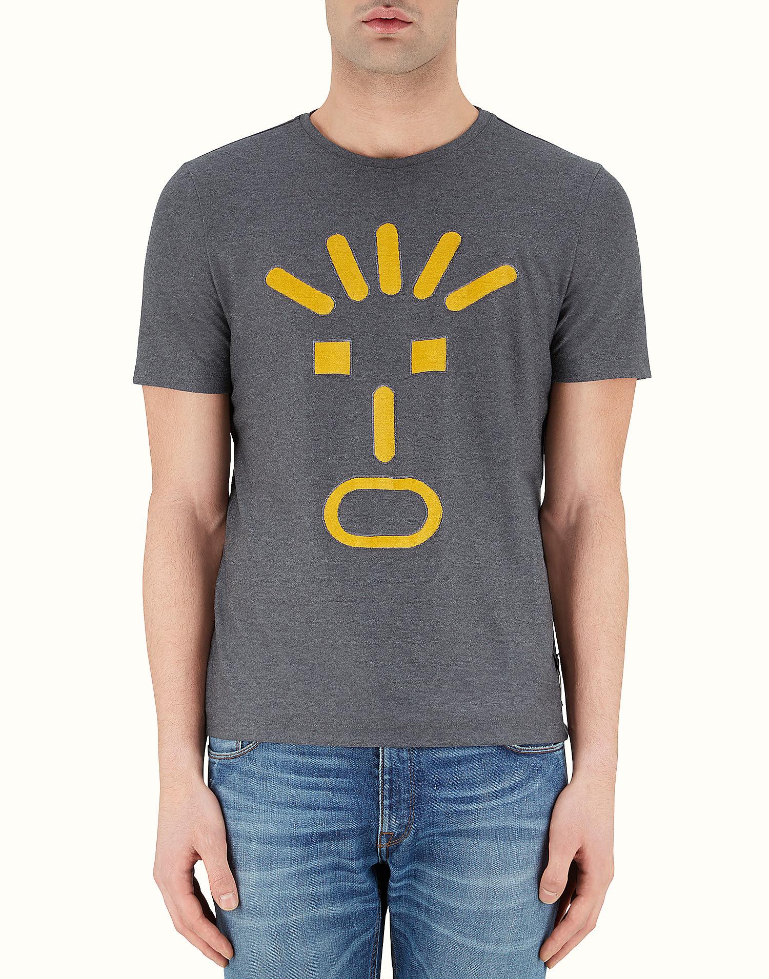 Fendi T-shirt T-shirt in Gray for Men | Lyst