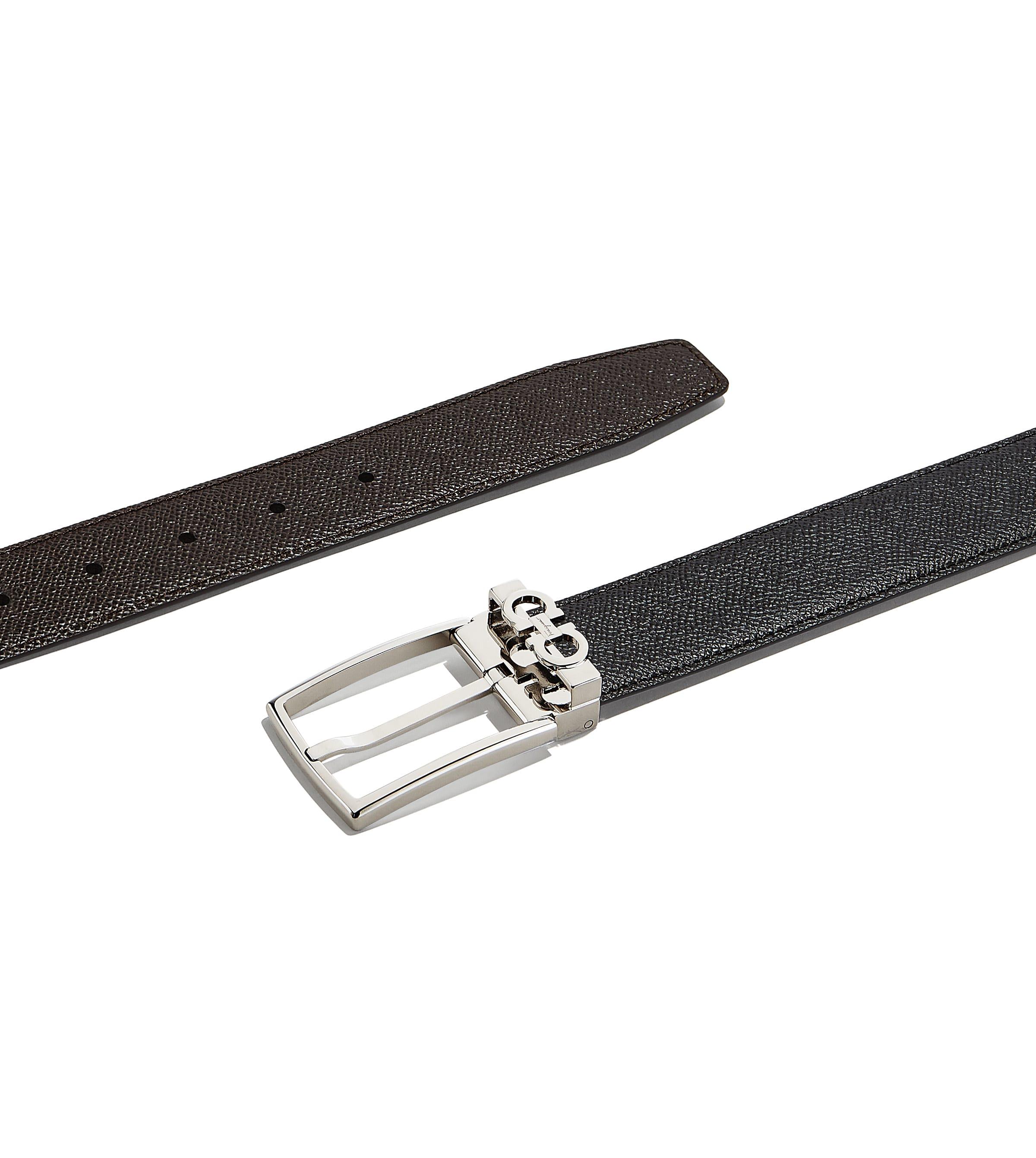 Lyst - Ferragamo Reversible And Adjustable Gancini Belt in Black for Men