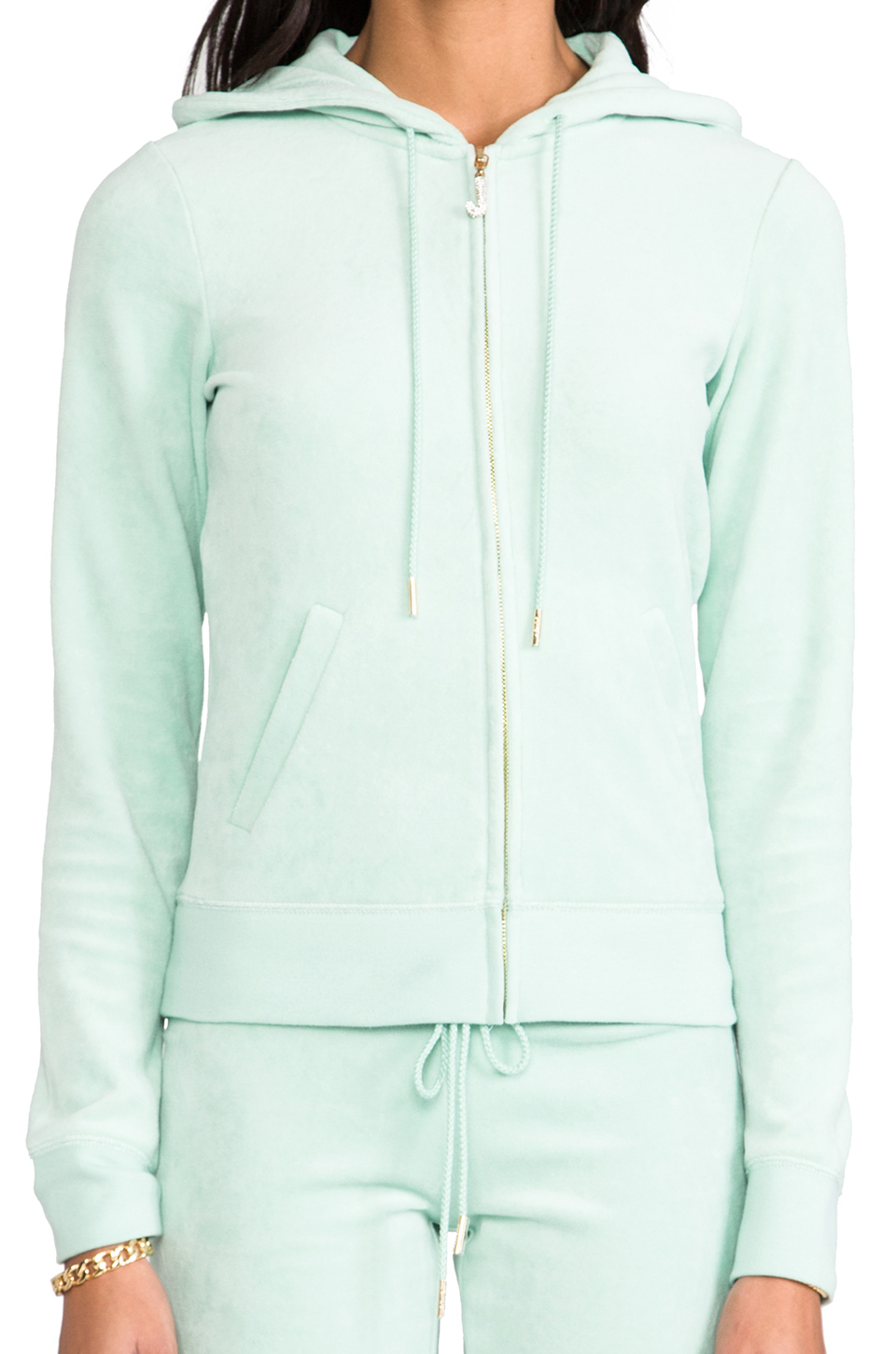 Lyst - Juicy Couture J Bling Hoodie in Mint in Green