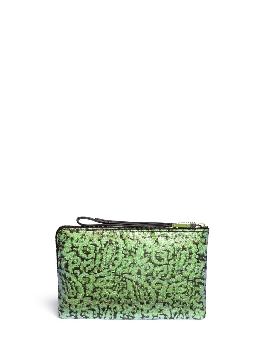 iridescent clutch